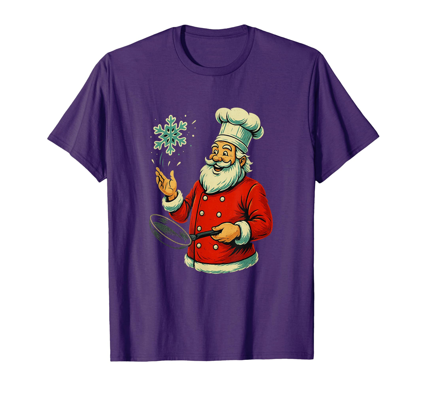 Christmas Chef Santa Cooking Holiday Baker Humor Baking T-Shirt
