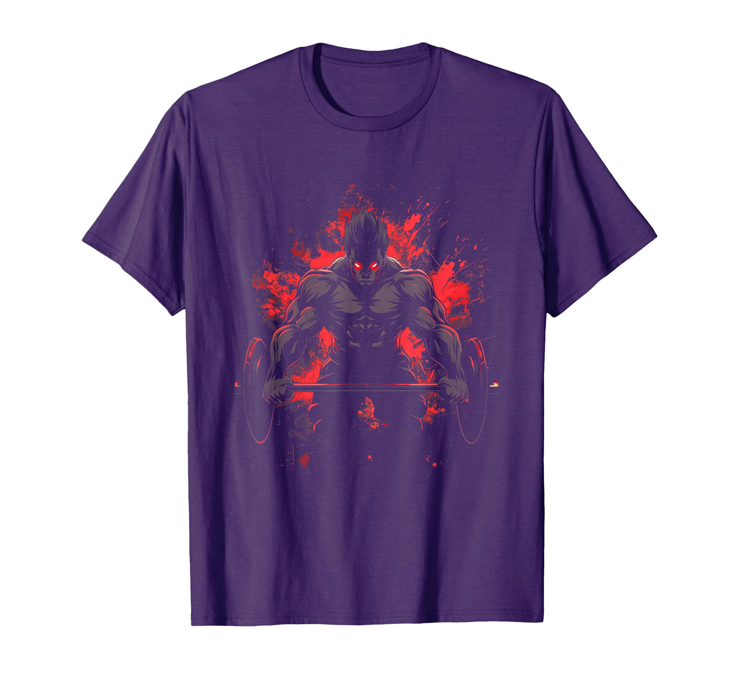 Bodybuilding Workout Muscle Powerlifting Anime Men Character Deadlift Power Gym Fitness T-Shirt
