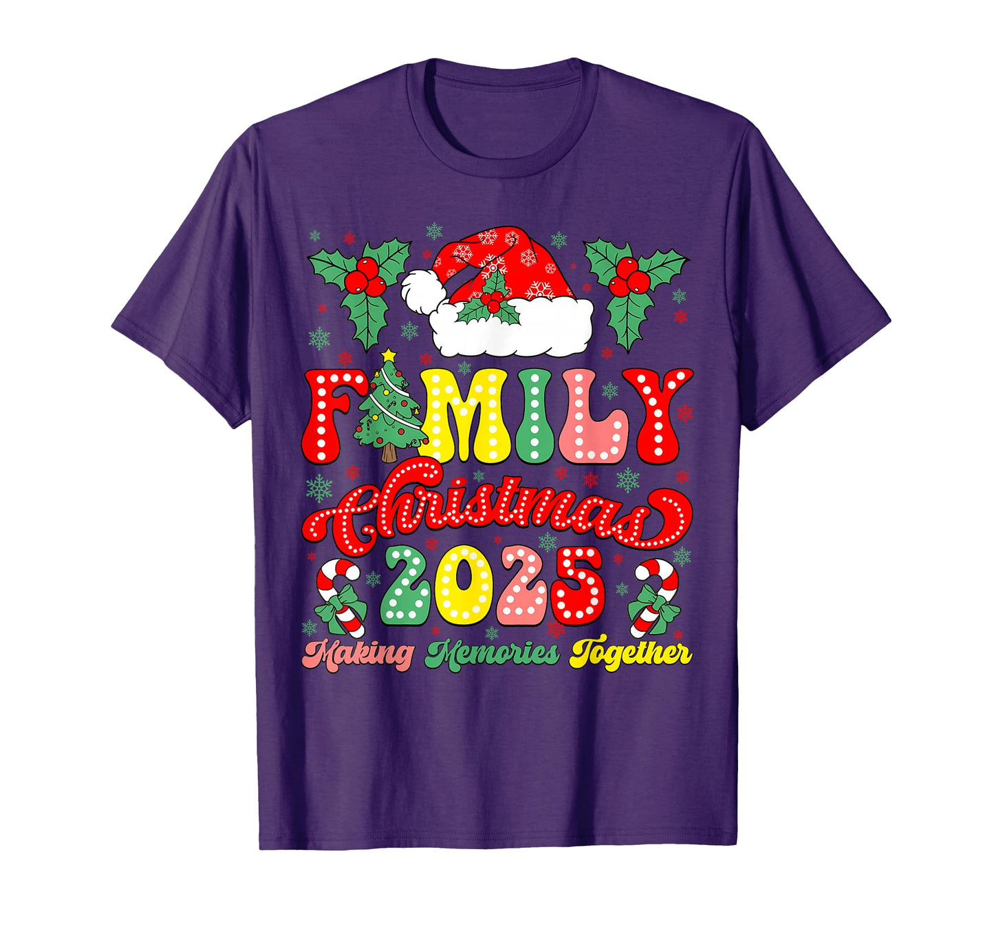 Family Christmas 2025 Matching Outfit Xmas Squad Santa T-Shirt