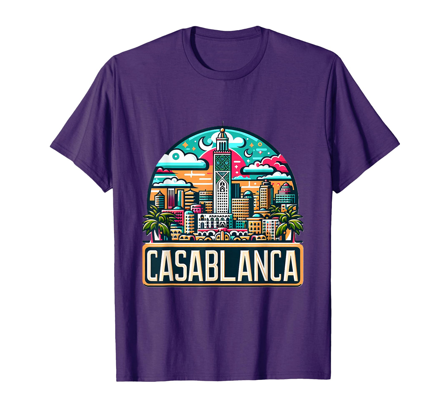 Morocco Casablanca Skyline Moroccan Costume T-Shirt