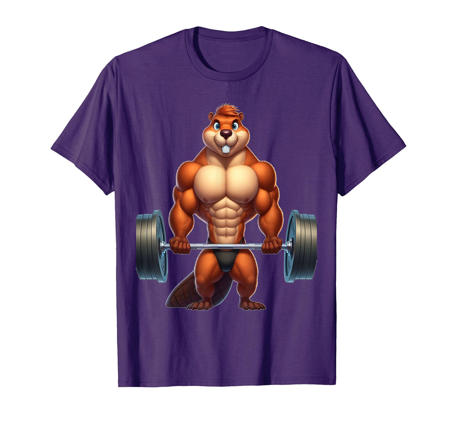 athletic beaver gym beaver exercising beaver T-Shirt