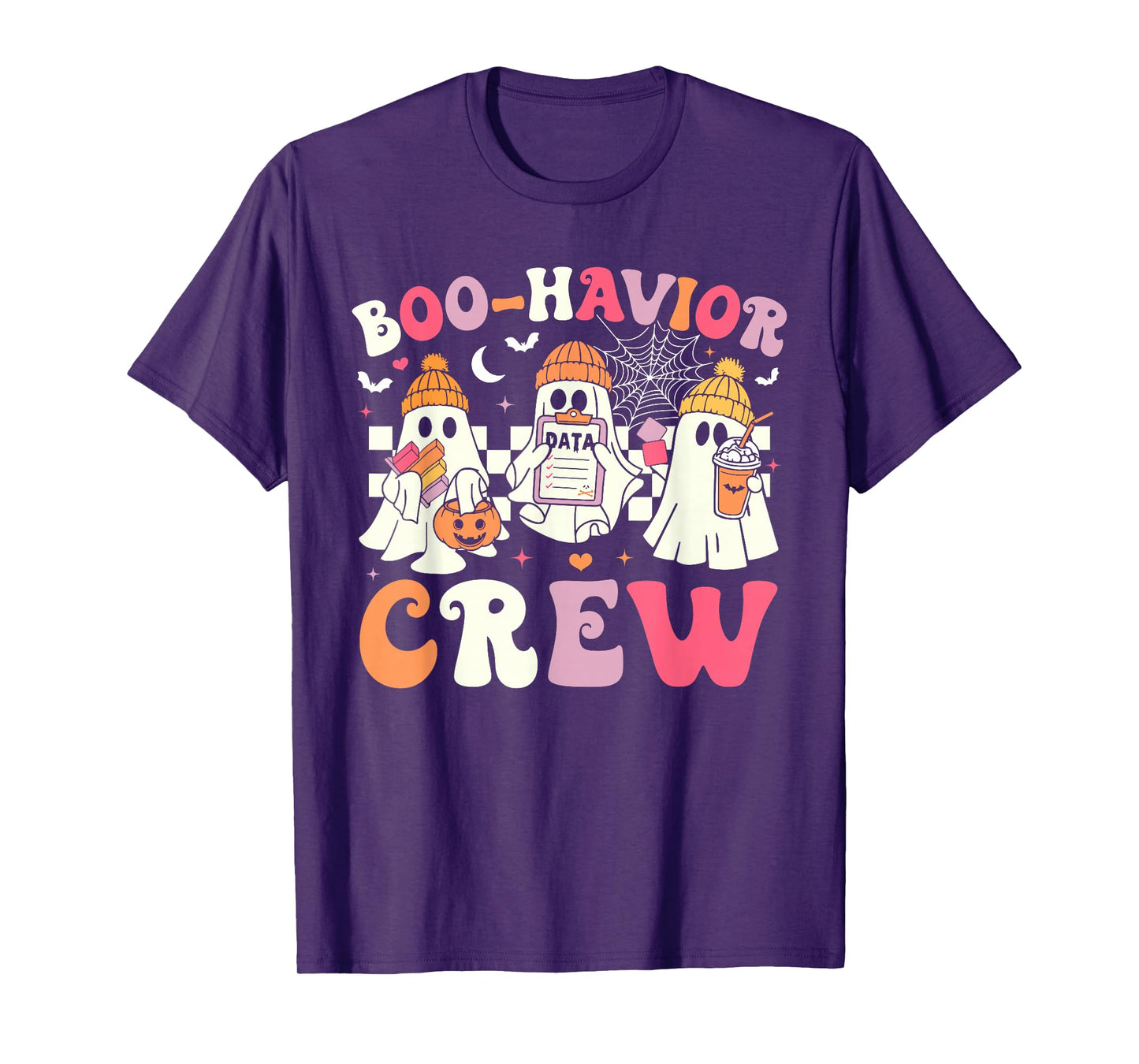 Retro Boo-Havior Crew Behavior Analyst Halloween ABA RBT T-Shirt