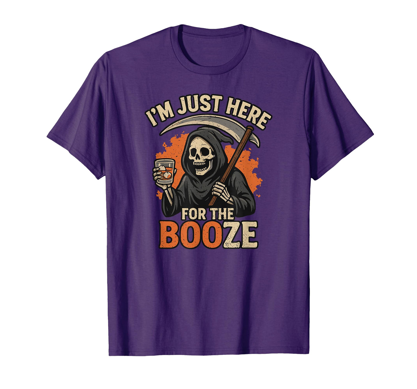 Boo-Halloween Booze, Men's Costume Whiskey Halloween T-Shirt