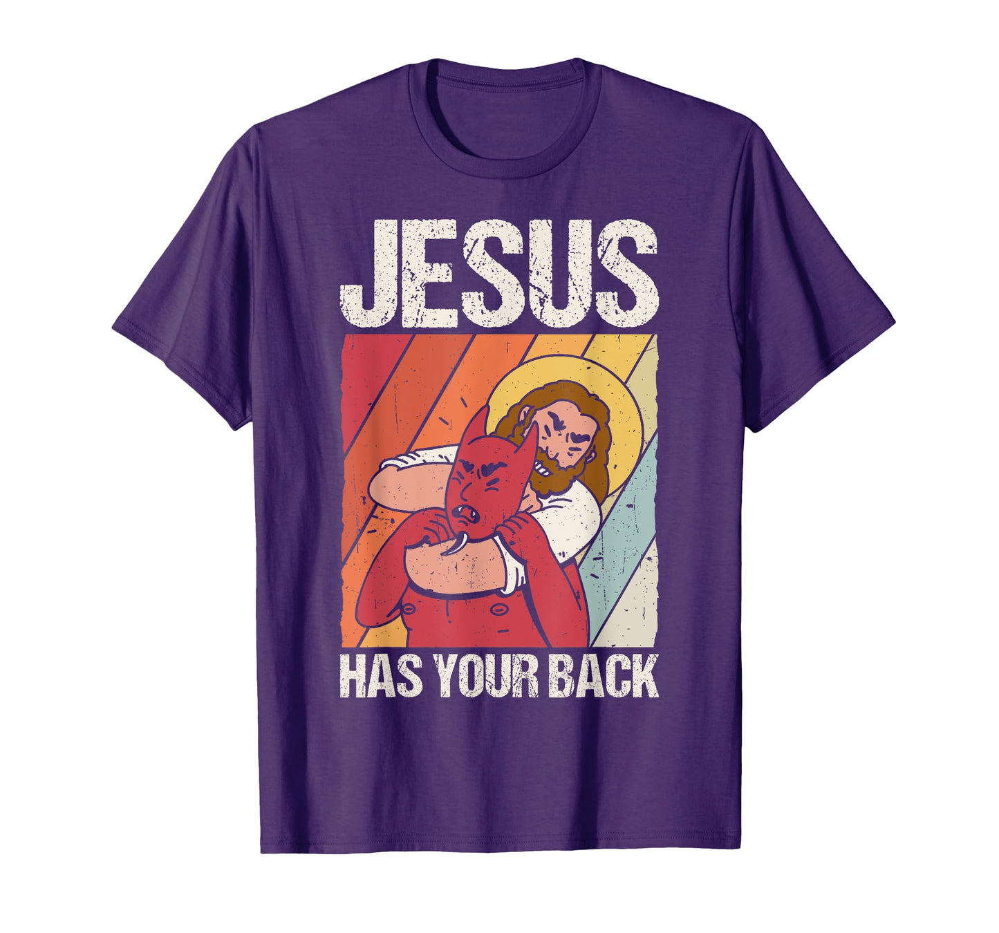 JESUS HAS YOUR BACK Christian Jiu Jitsu T-Shirt