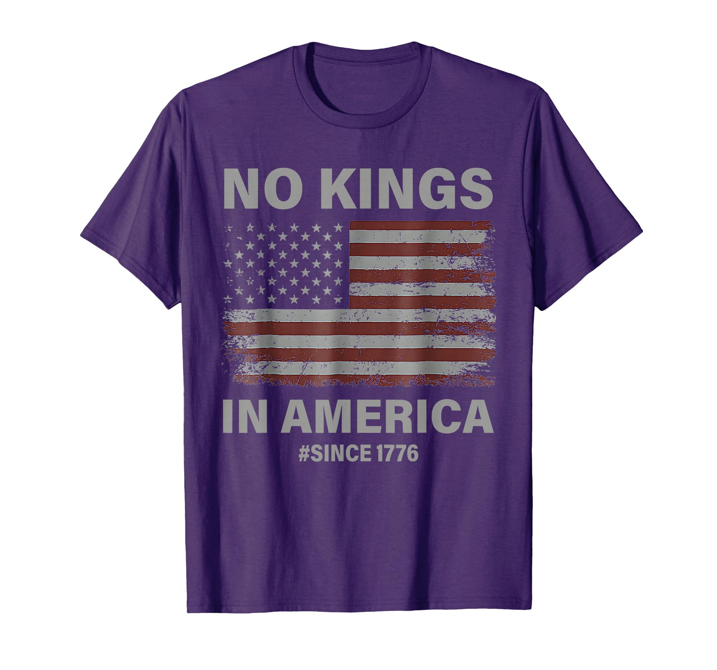 No Kings in America Since 1776 Vintage America Flag No Kings T-Shirt