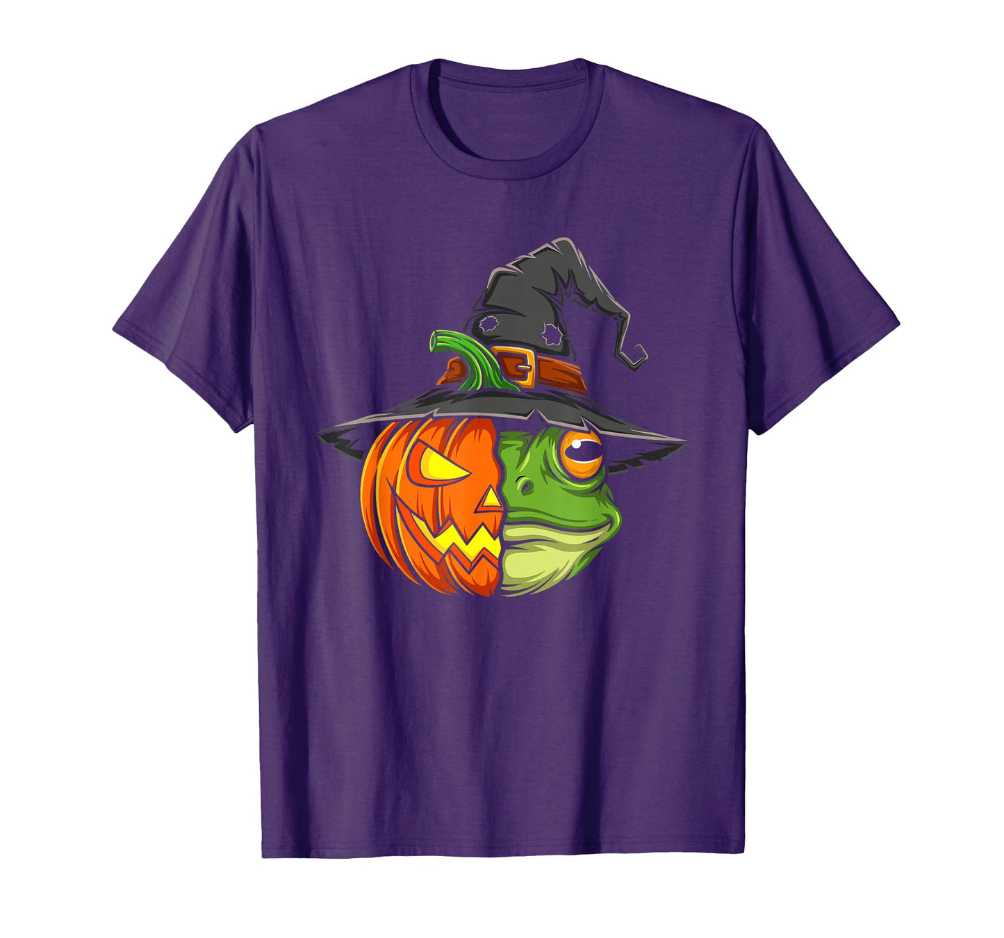Frog Pumpkin Jack O Lantern Halloween Kids Mens Womens T-Shirt