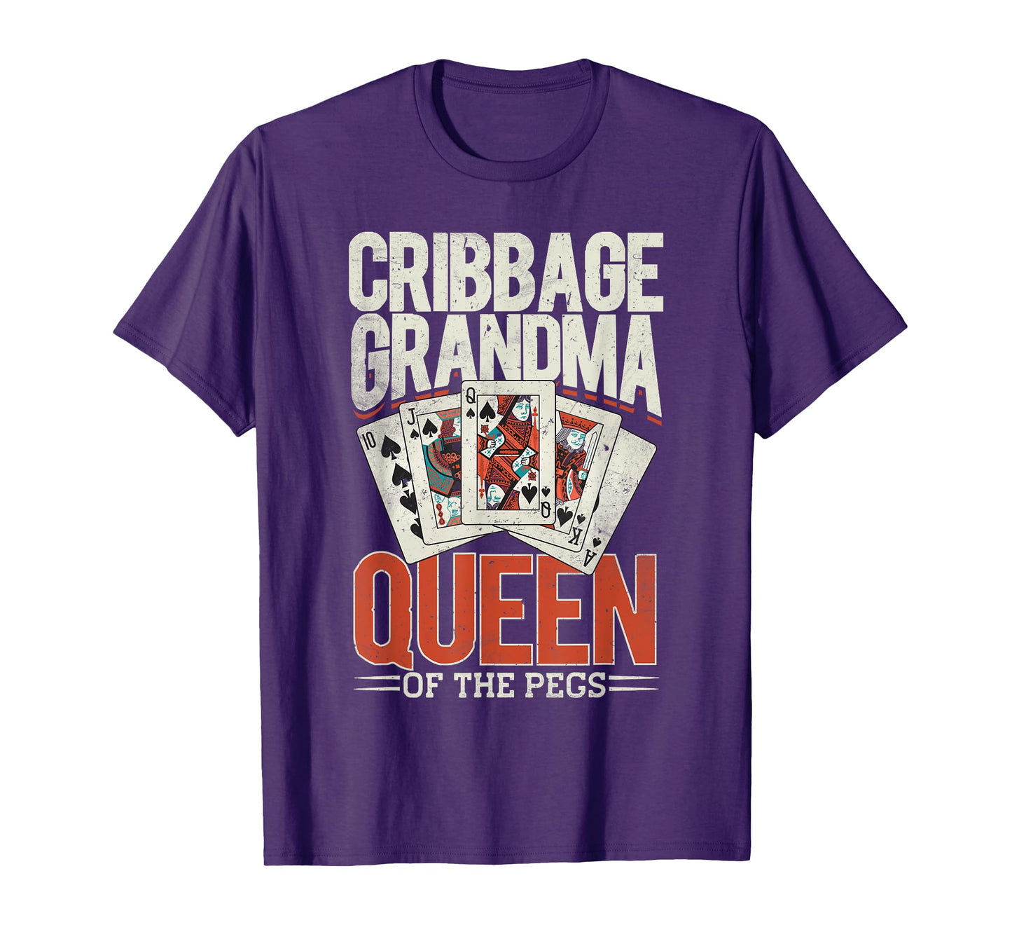 Cribbage Board Game Grandma Granny Queen Cribbage Player T-Shirt