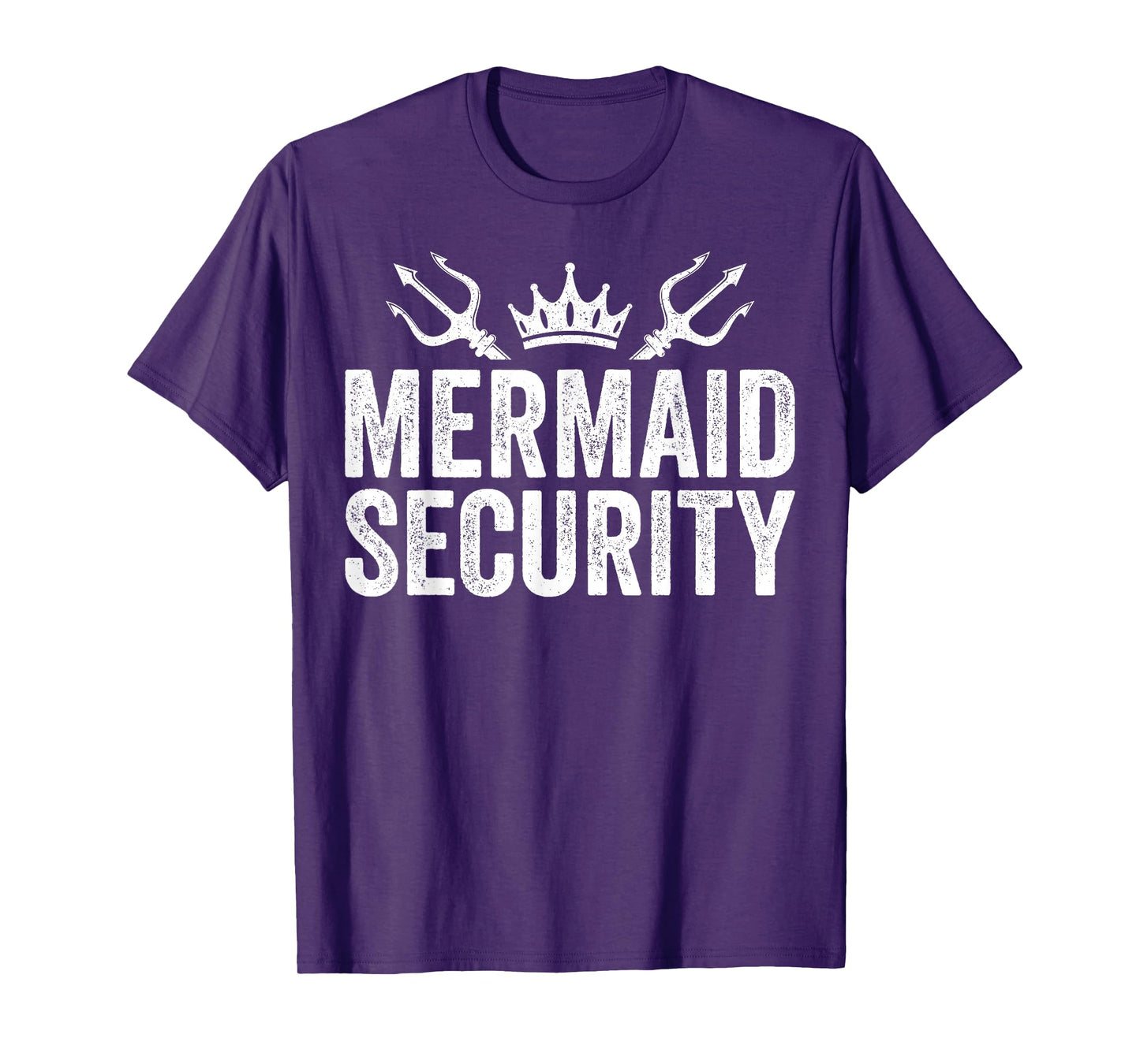 Mermaid Security Halloween Costume Dad Mom Boy T-Shirt