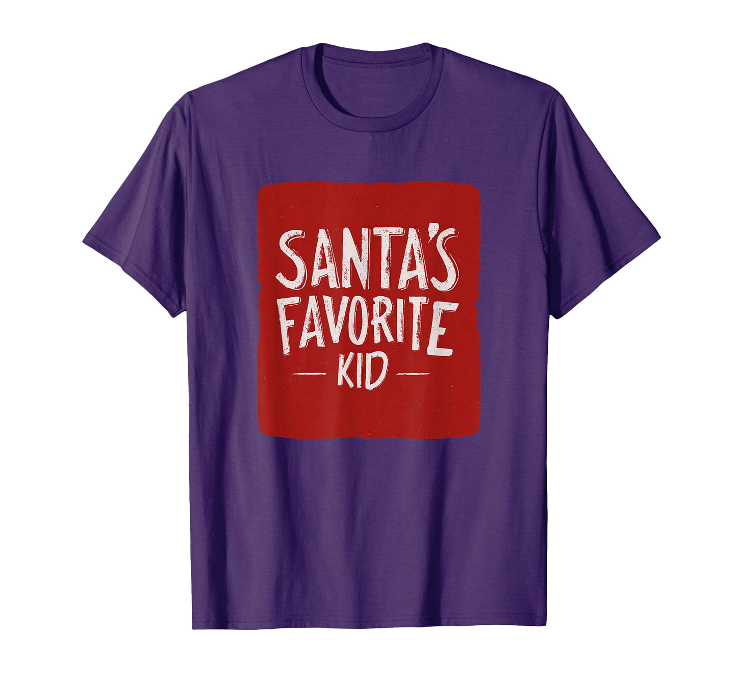 Cute Santa's Favorite Kid Statement T-Shirt