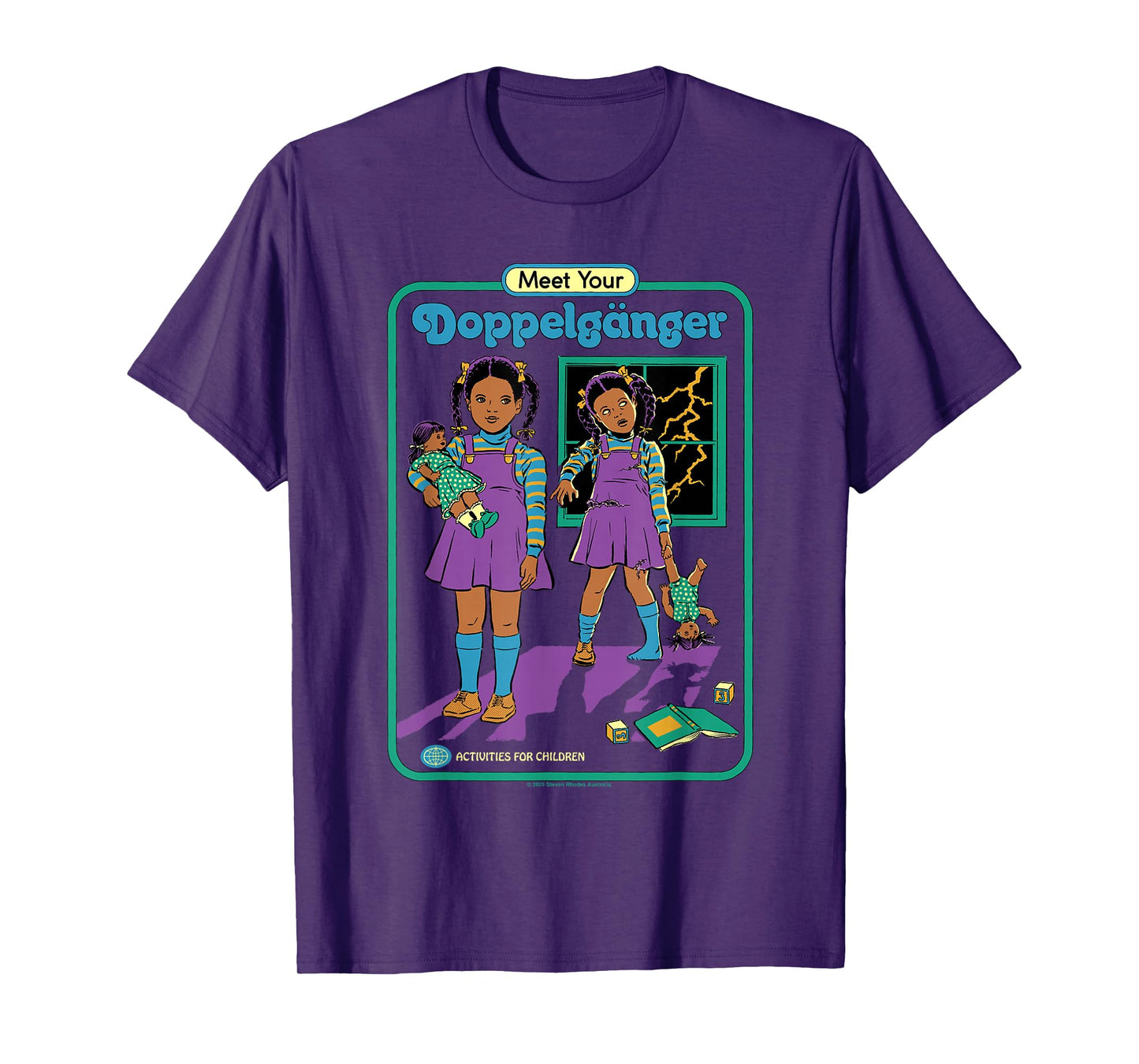 Evil Doppelganger Sarcastic Retro Vintage Funny Adult Humor T-Shirt