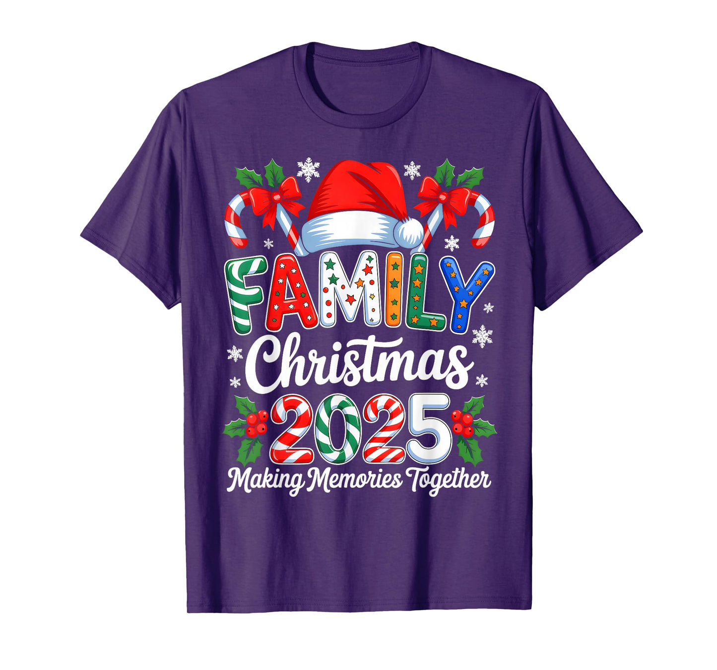 Family Christmas 2025 Matching Family Pajamas Xmas Squad T-Shirt