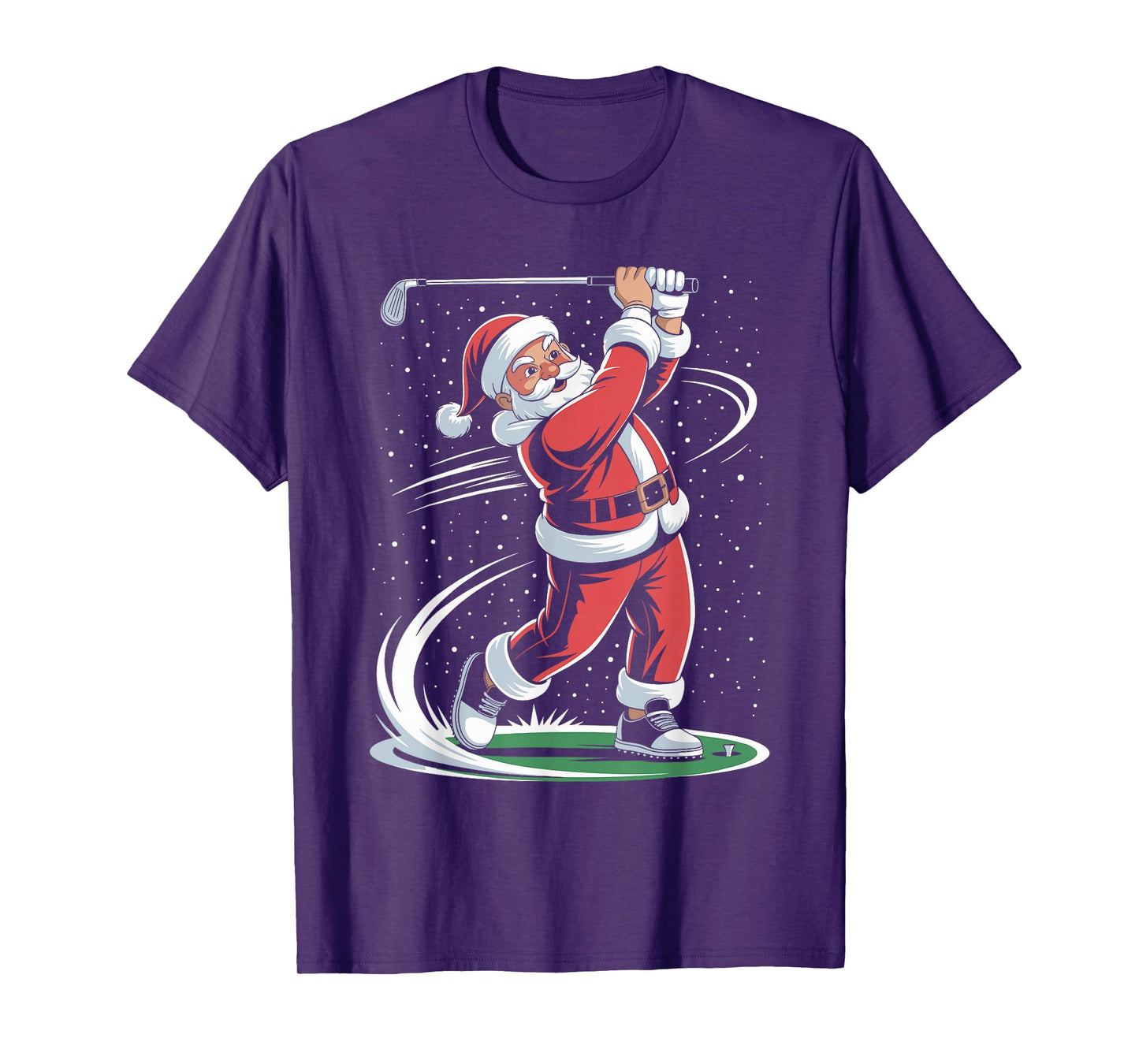 Santa Claus Golf Player Christmas Golfer Xmas Golfing T-Shirt