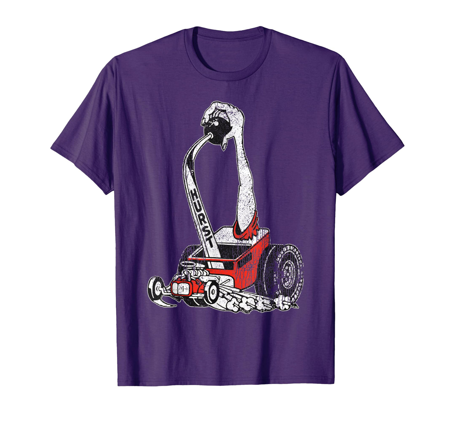 Retro Car Vintage Hurst Racer Meme Hand Engine Funny T-Shirt