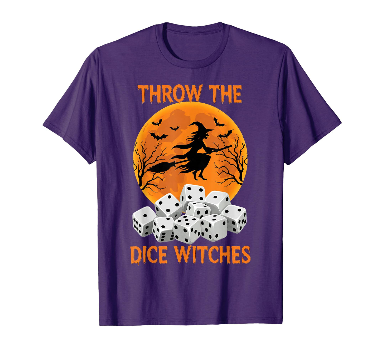 Bunco Halloween Throw The Dice Witches Bunco Game for Women T-Shirt