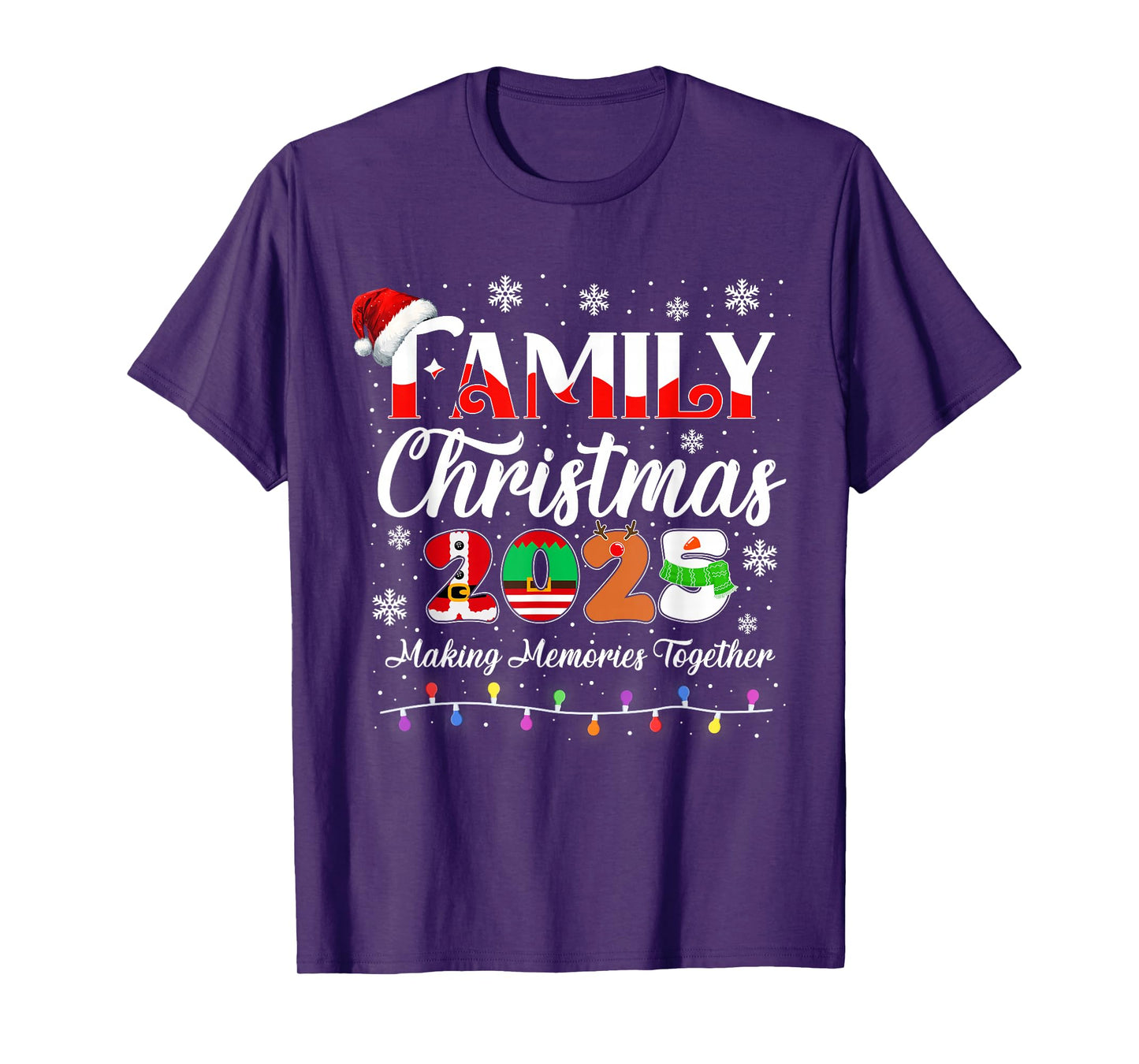 Family Christmas 2025 Matching Outfit Xmas Squad Santa T-Shirt