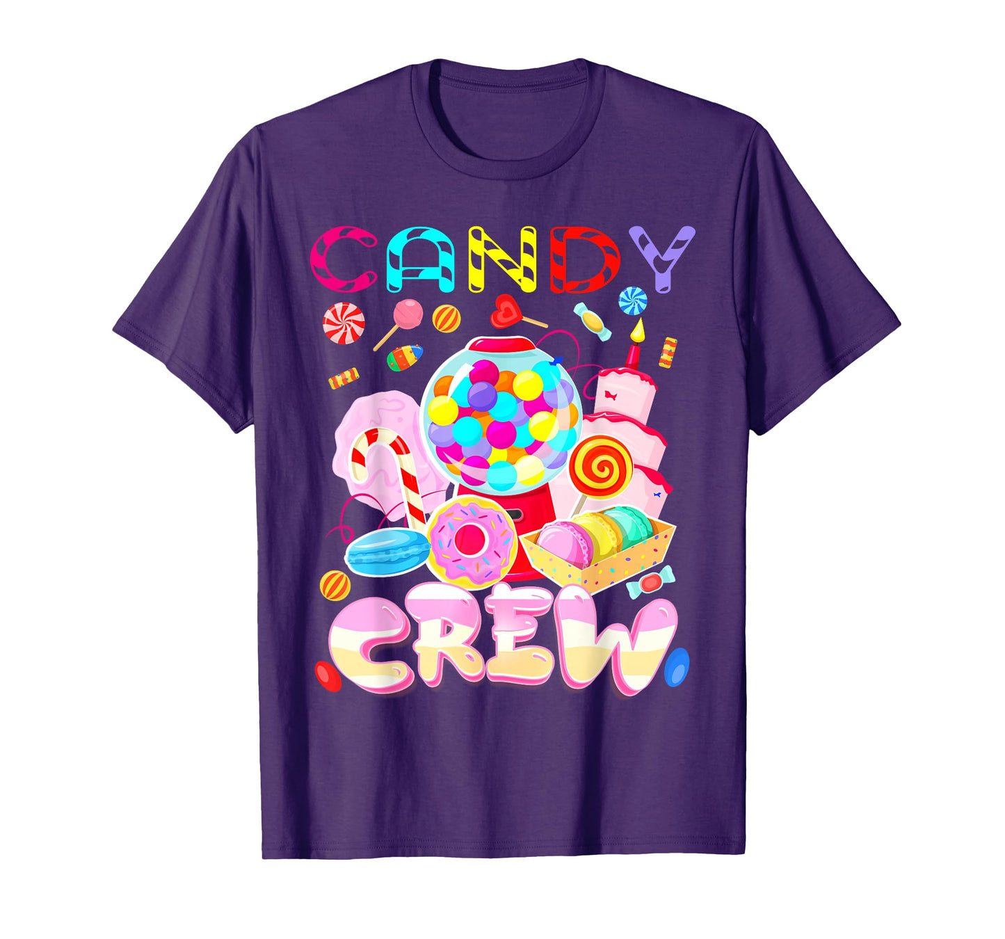 Candy Land Candy Crew Party Halloween Costumes Adult Women T-Shirt