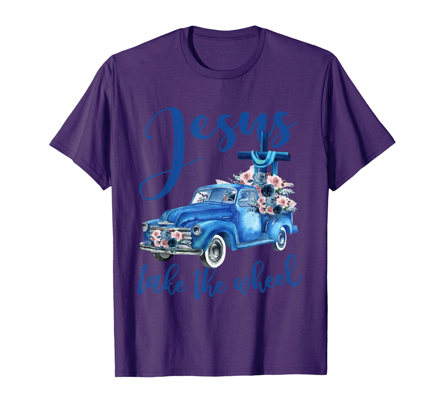 Jesus take the wheel Trucker Christian Religious T-Shirt