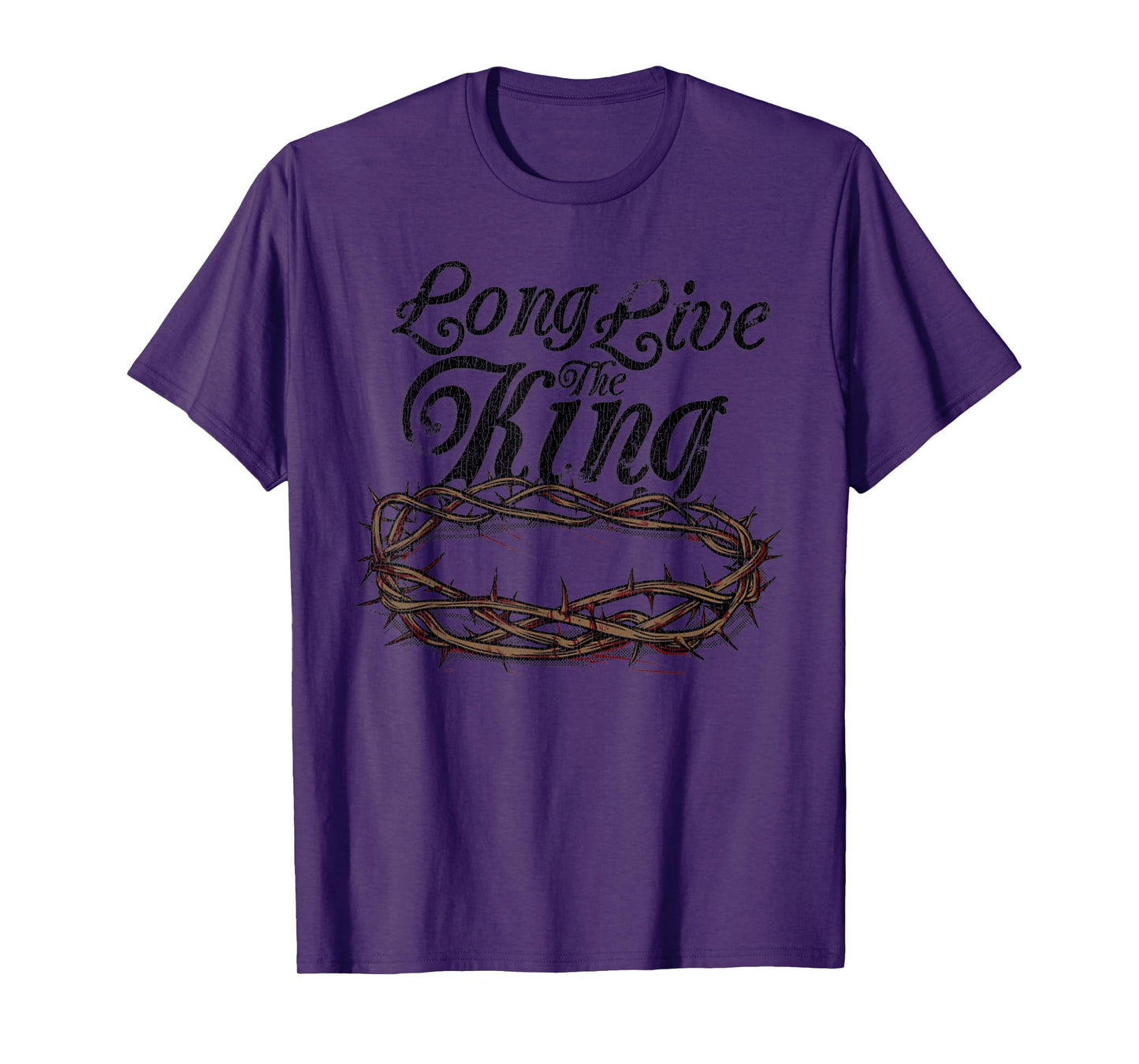 Vintage Long Live The King Jesus Christ T-Shirt