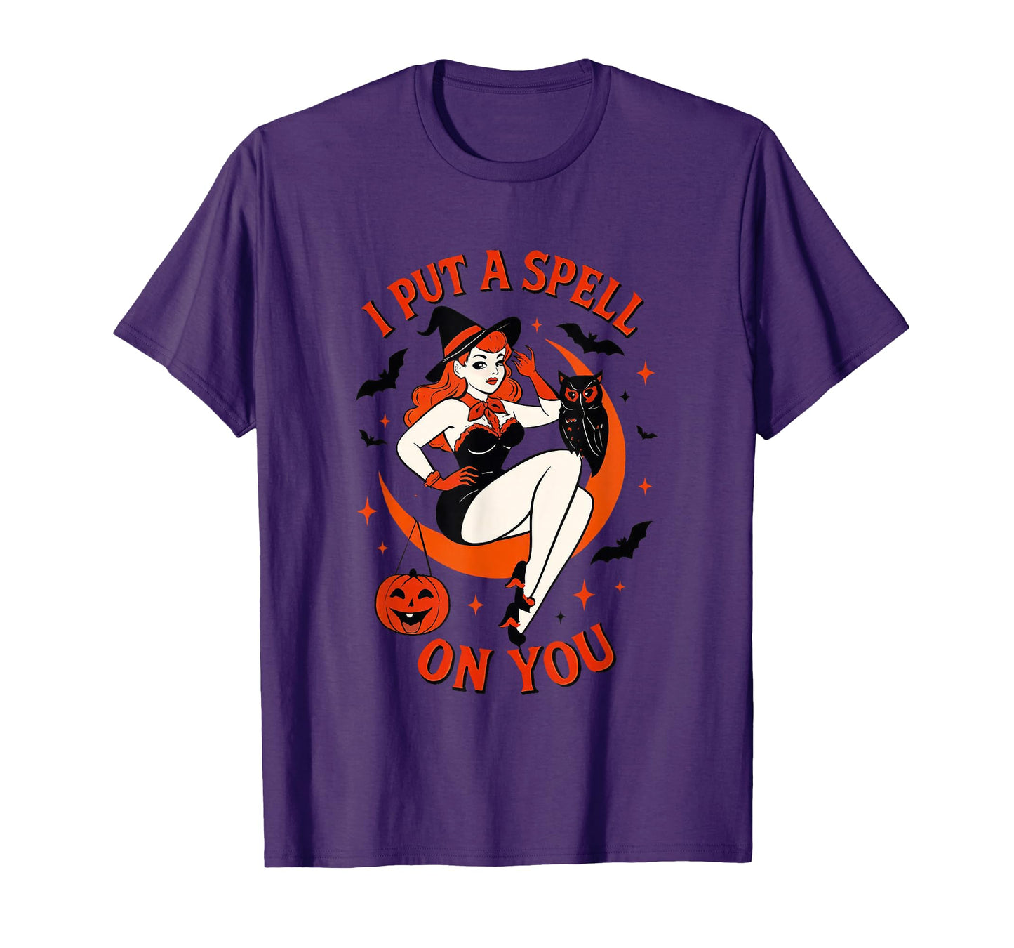I Put A Spell On You Retro Witch T-Shirt
