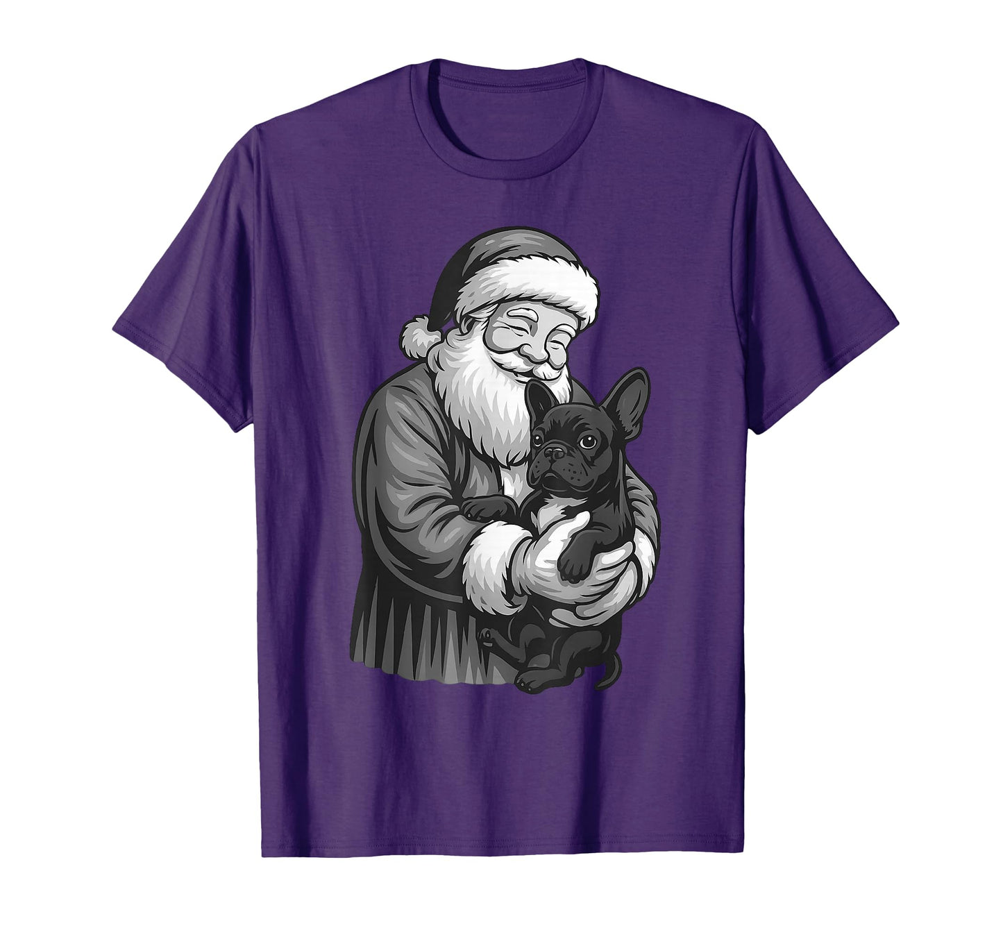 French Bulldog Santa Claus Christmas Dog Lover T-Shirt