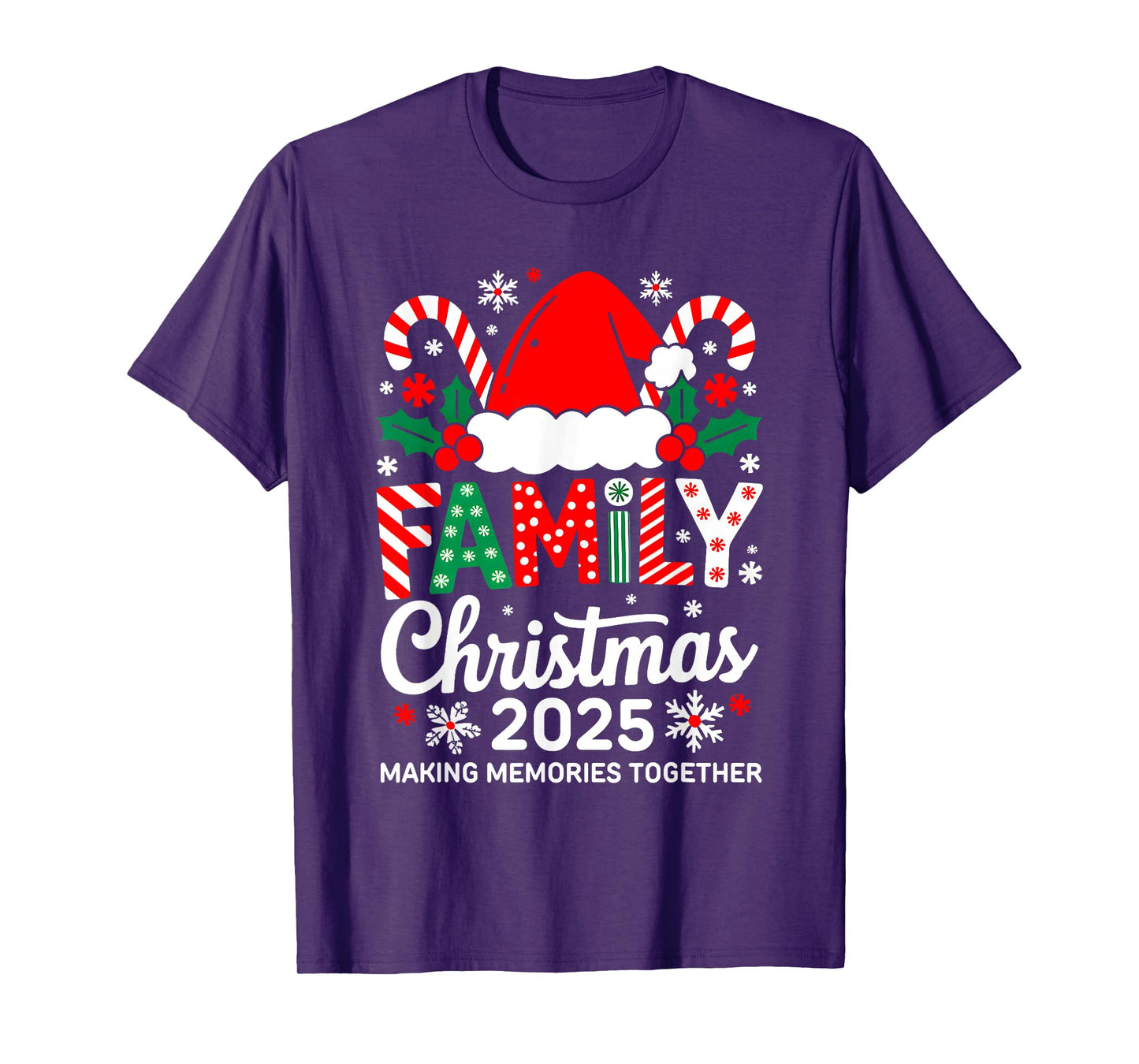 Family Christmas 2025 Matching Costume Together Xmas Squad T-Shirt
