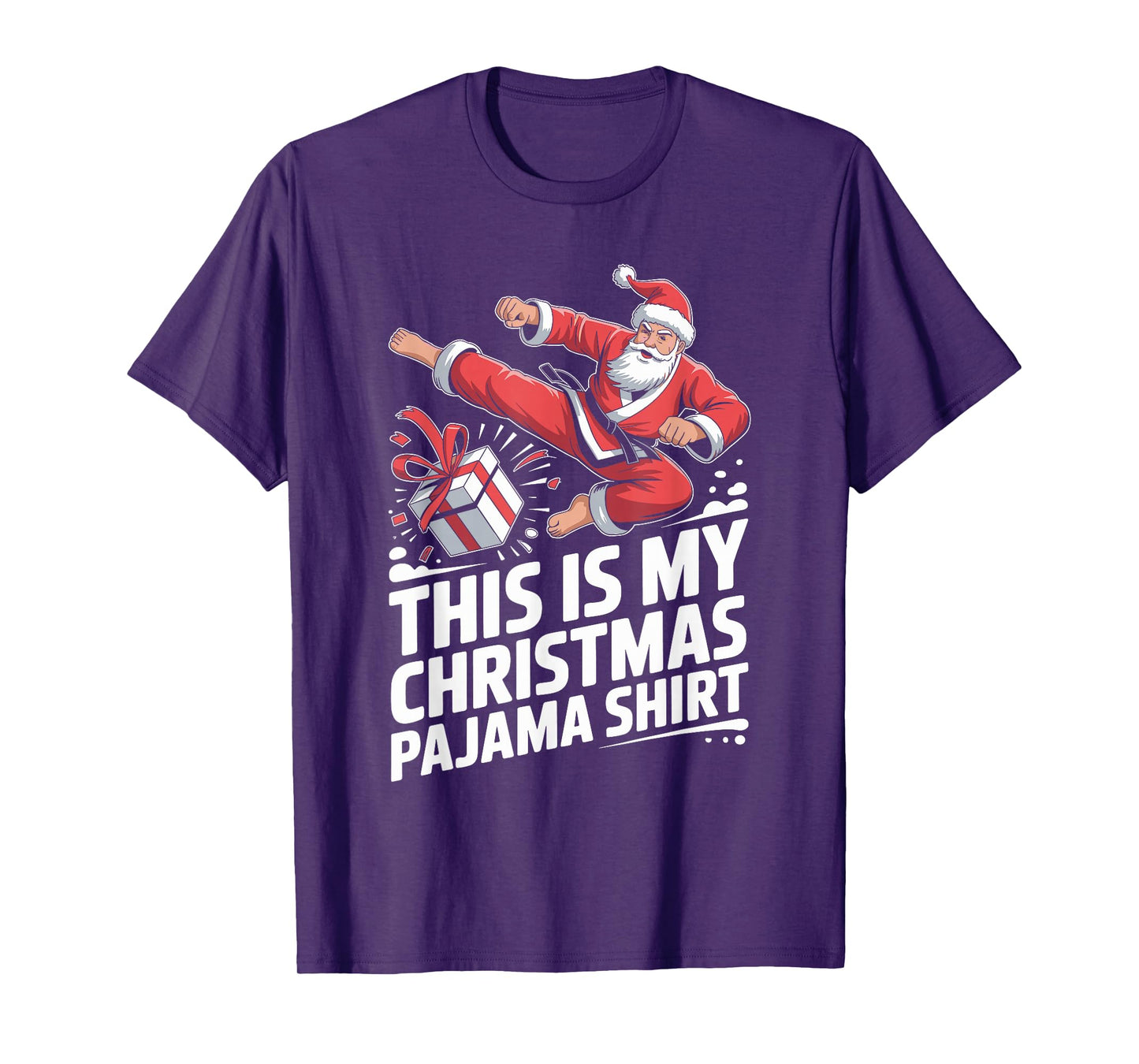 Funny Santa Claus Karate Christmas Martial Arts for Men T-Shirt