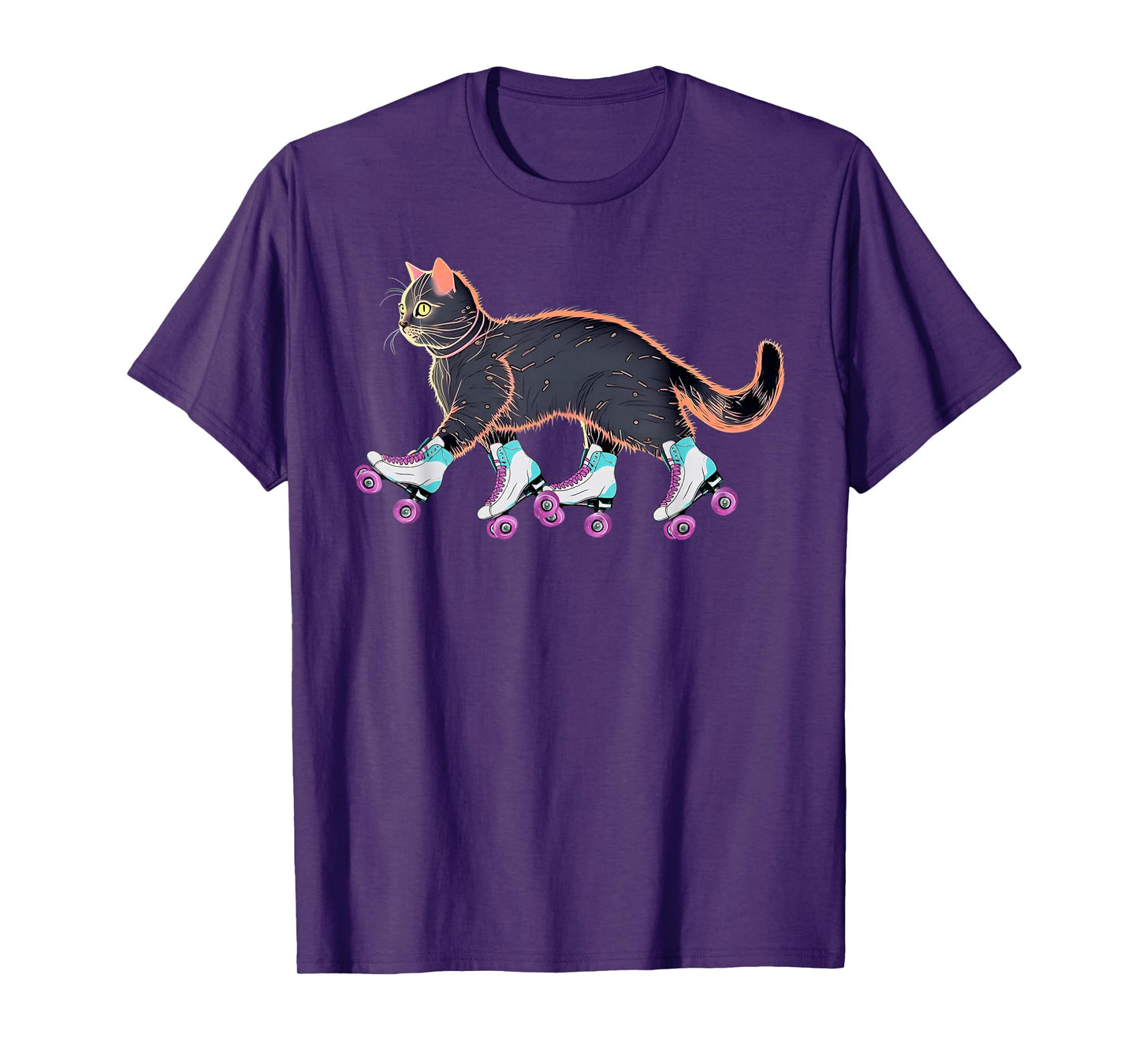 Roller Skating Cat Roller Derby Cats Skater girls woman T-Shirt