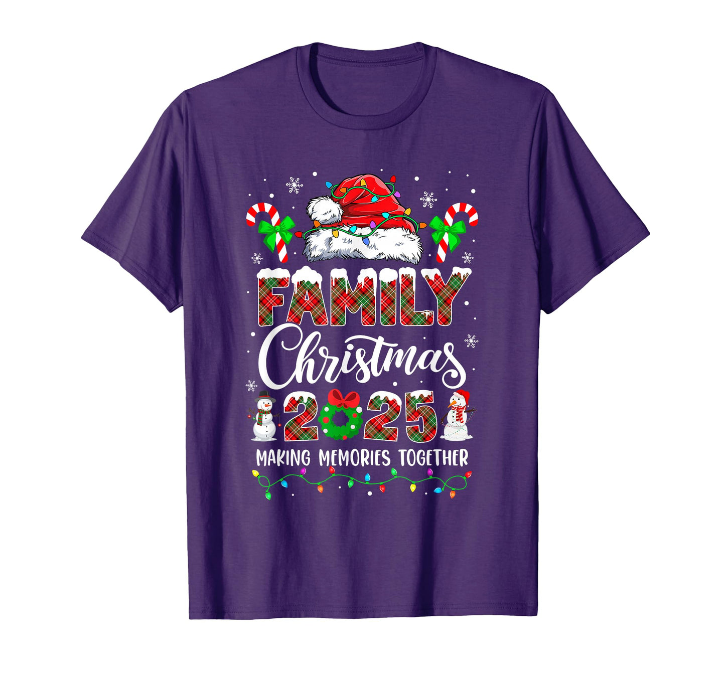 Family Christmas 2025 Funny Matching Squad Santa Xmas T-Shirt