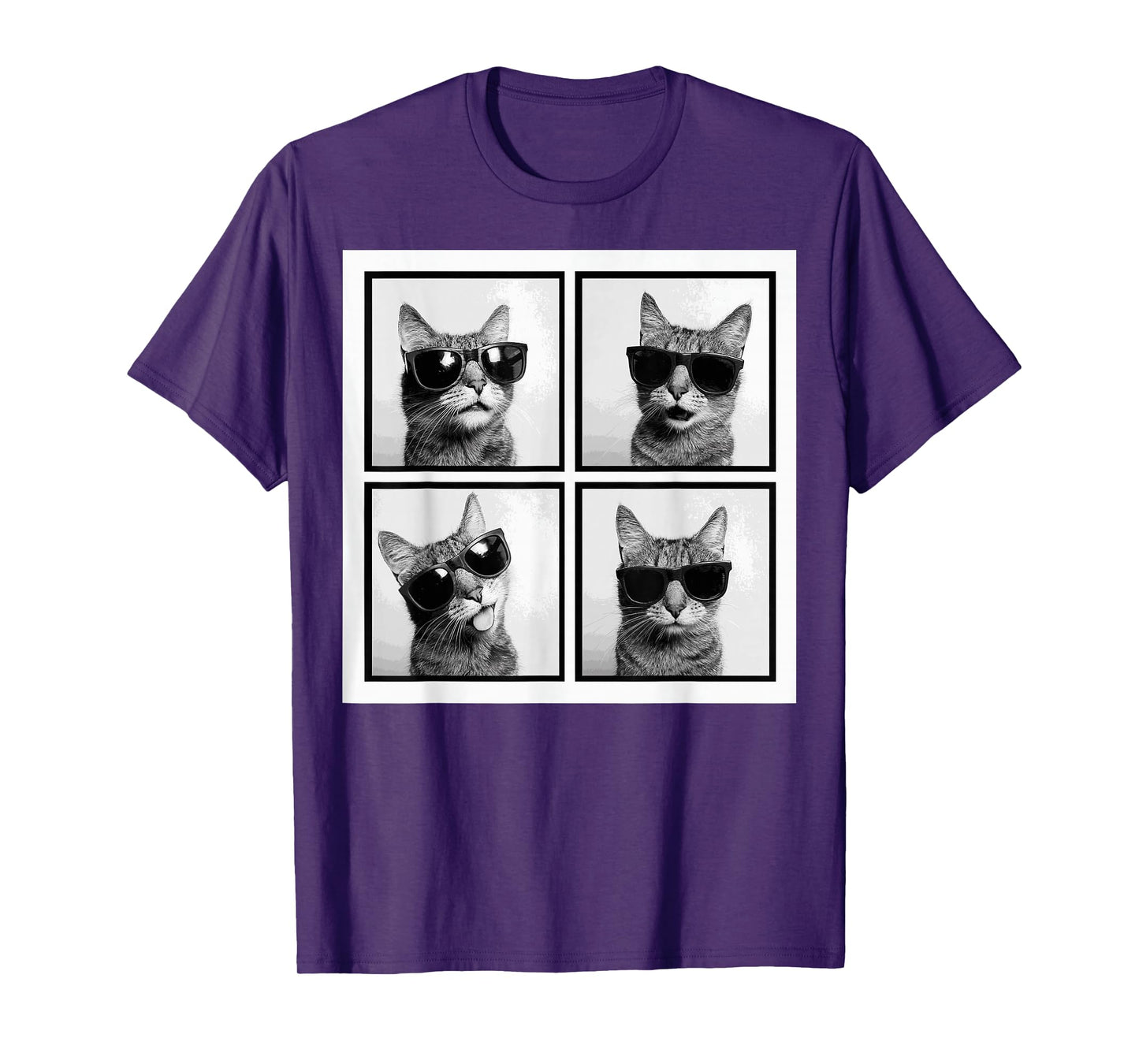 Funny Graphic Cat Photobooth Selfie Funny T-Shirt