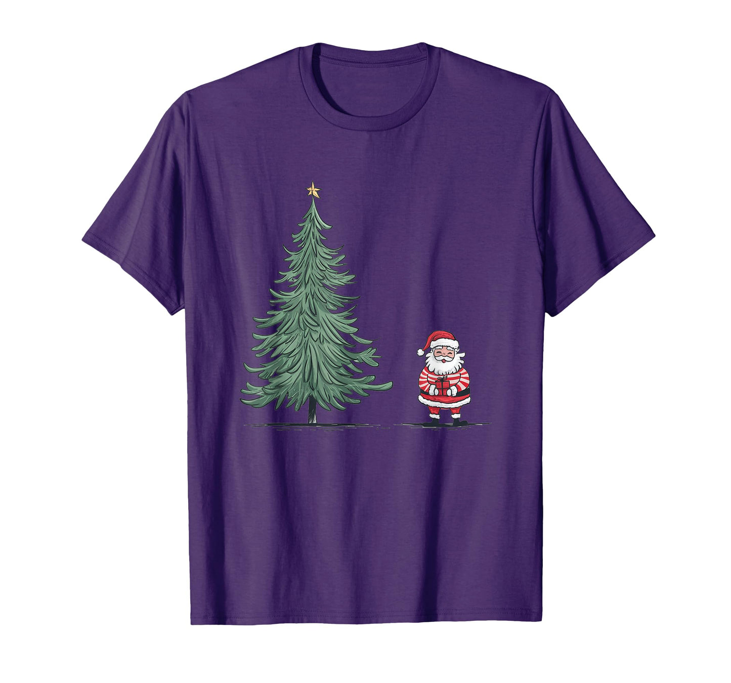 Oops I Forgot Santa Claus Christmas Tree T-Shirt