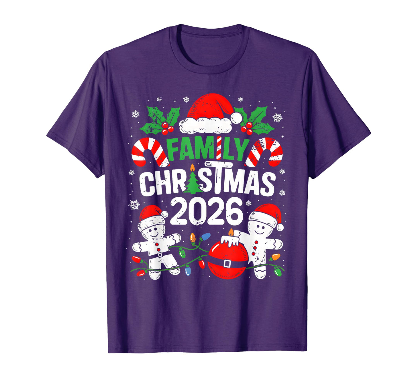 Christmas 2026 Family Matching Costume Team Santa Elf Squad T-Shirt