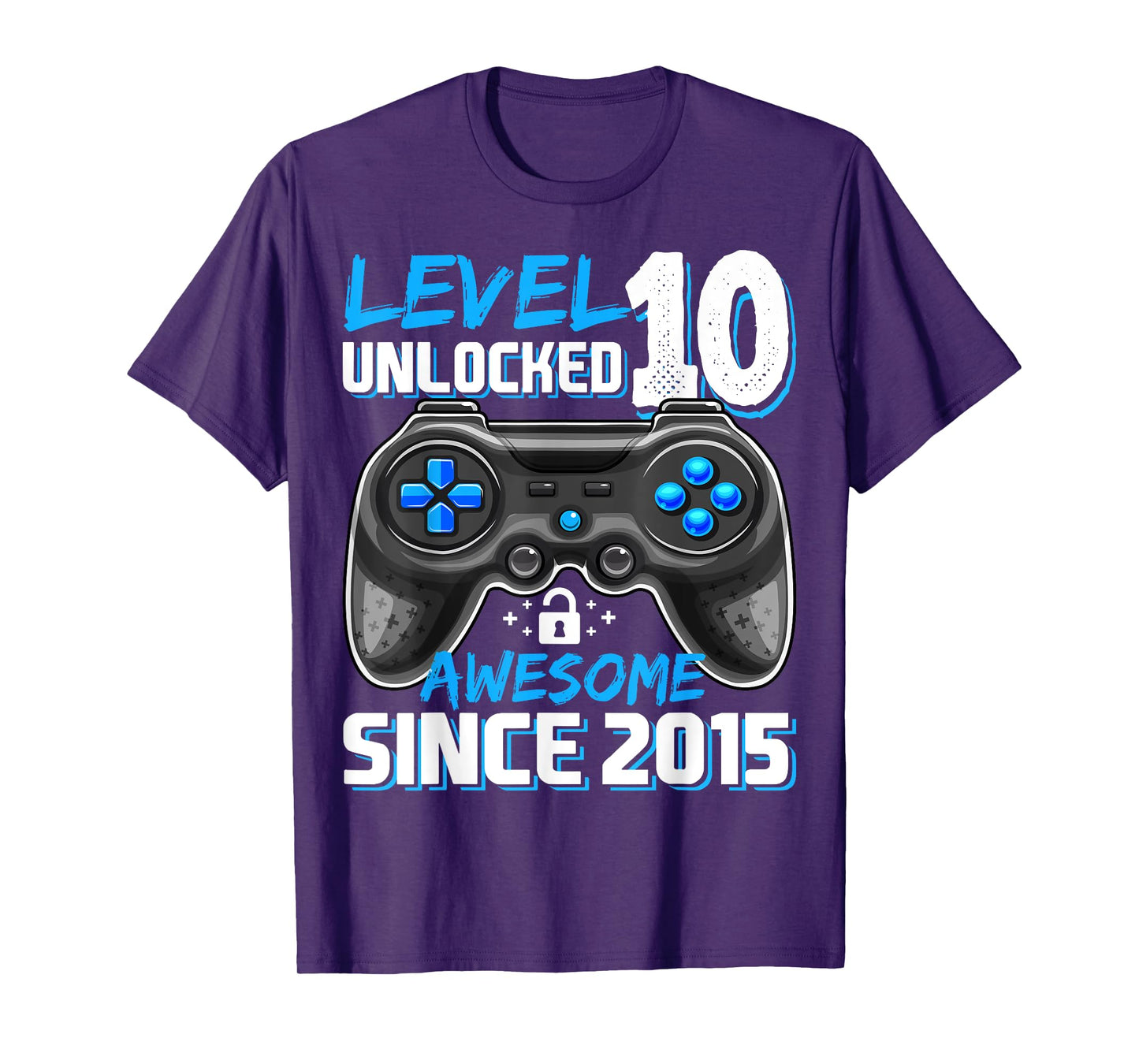 10th Birthday Boy Level 10 Gamer 10 Year Video Game Party T-Shirt