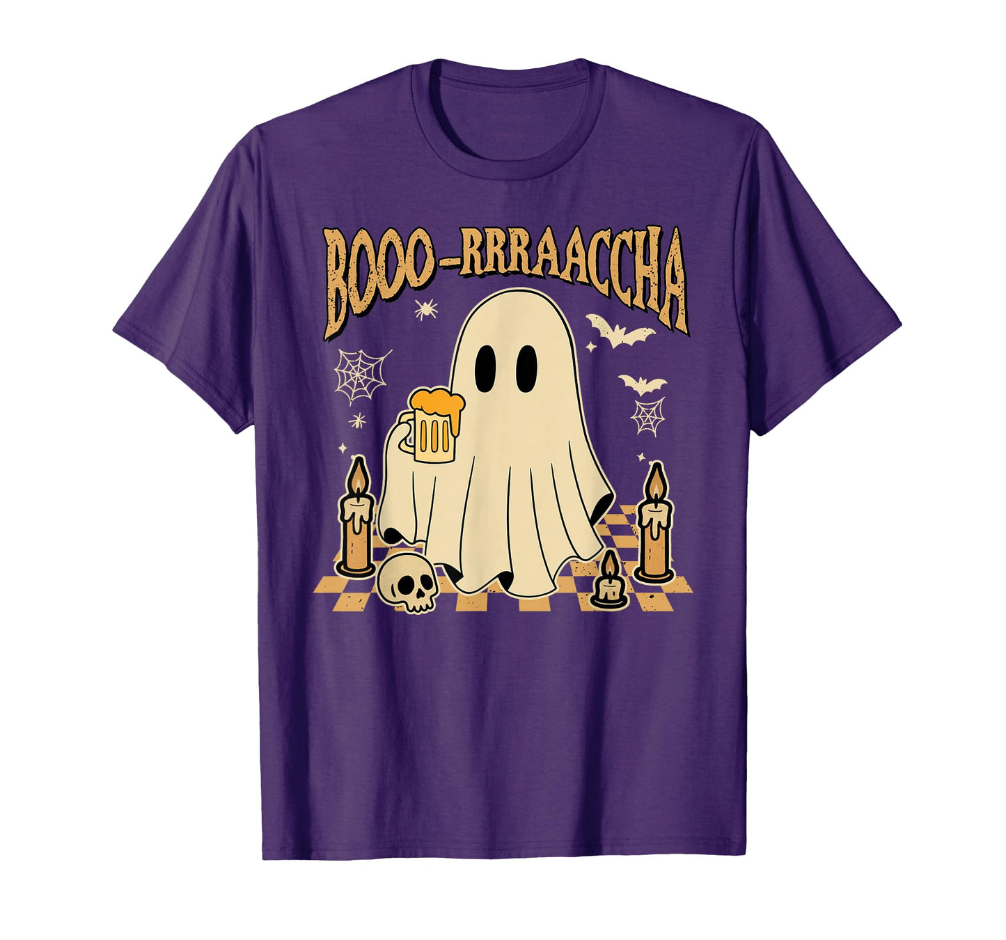 Mexican Spanish Boo Drinking Beer Halloween Boo-rrraaccha T-Shirt
