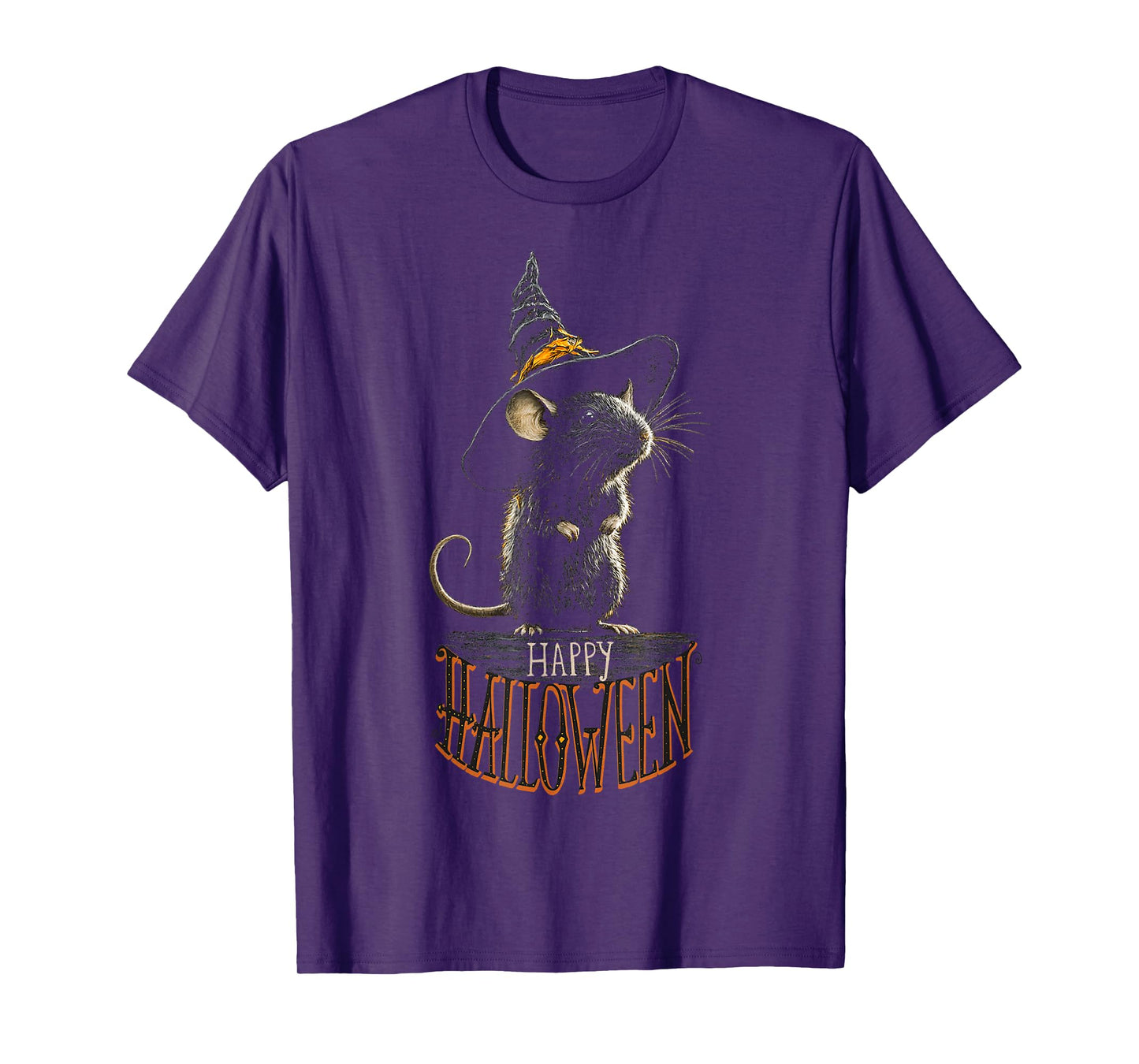 Happy Halloween Costume Mouse Witch Fun T-Shirt