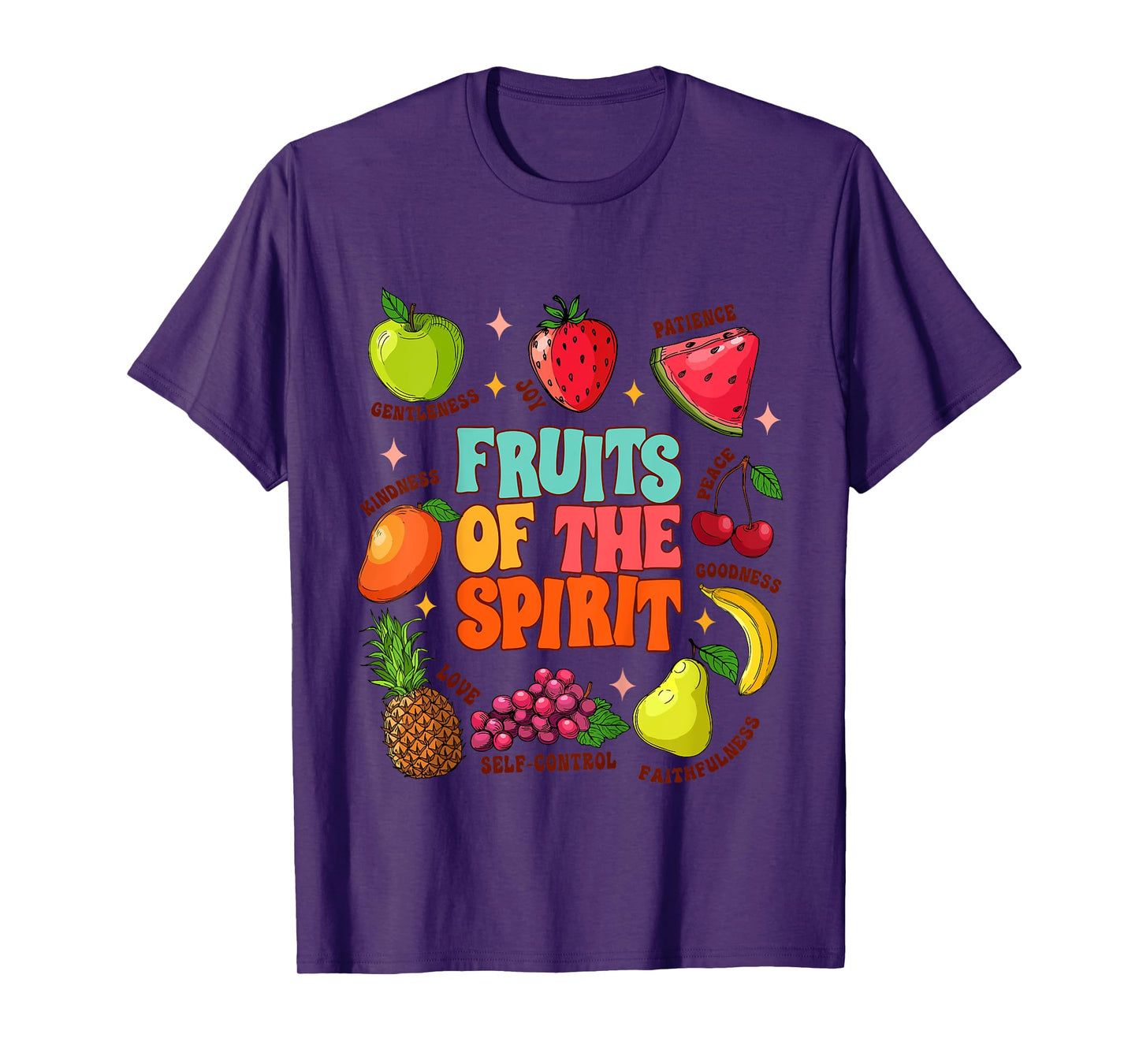 Kids Cute Christian Religious Baby Girl Boy Fruits Of The Spirit T-Shirt