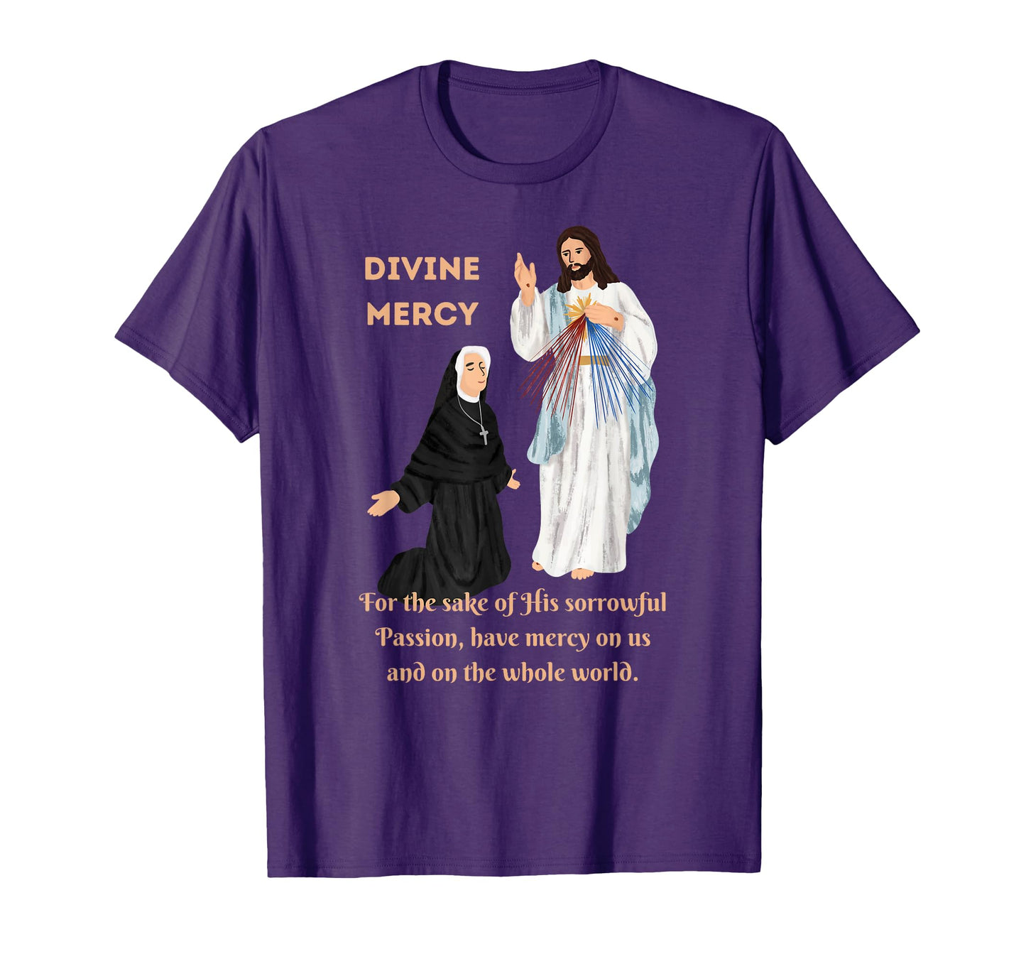 Divine Mercy Jesus and Saint Faustina T-Shirt