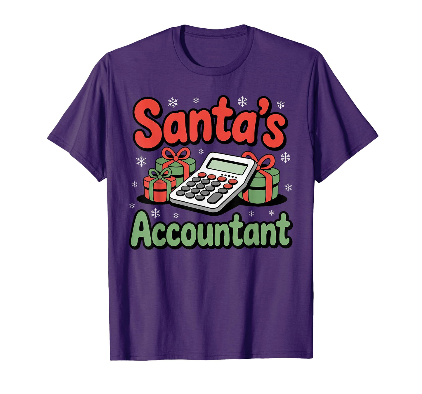 Santa’s Accountant Funny Holiday Accounting T-Shirt