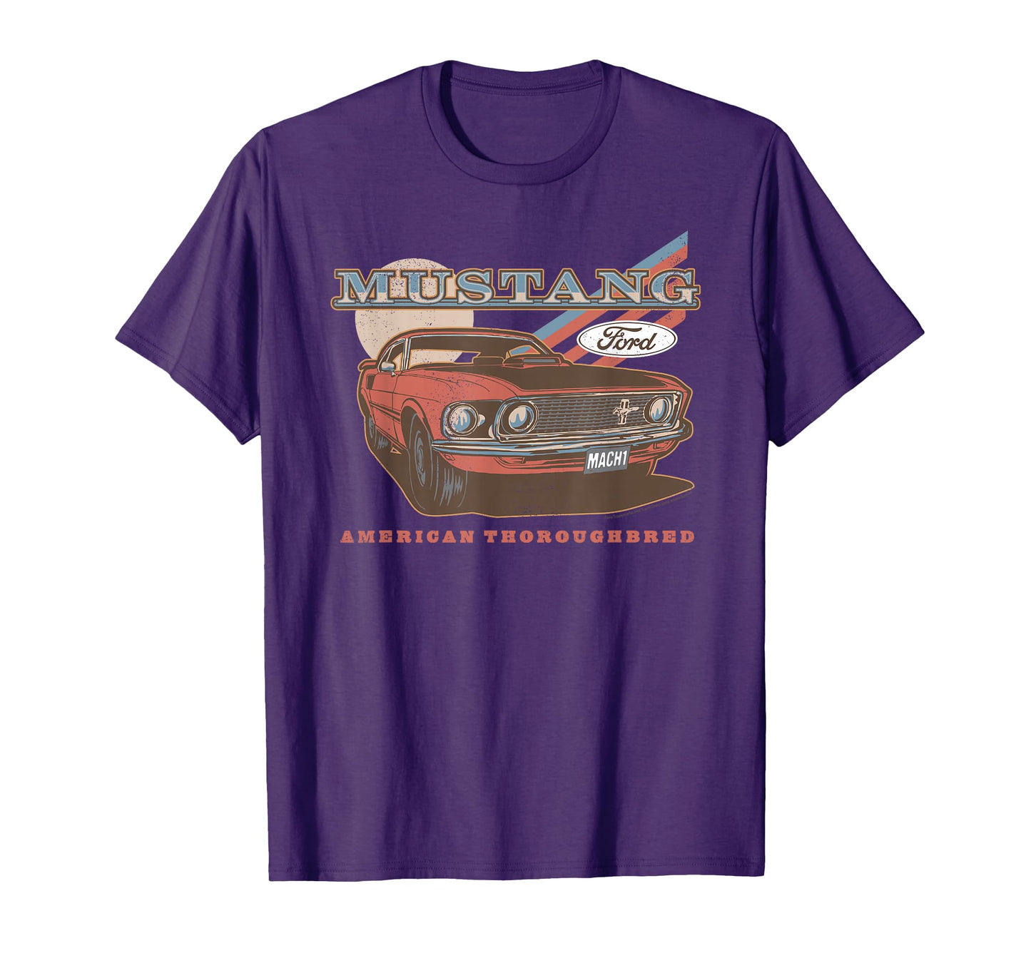 Ford - Red Mustang American Thoroughbred T-Shirt