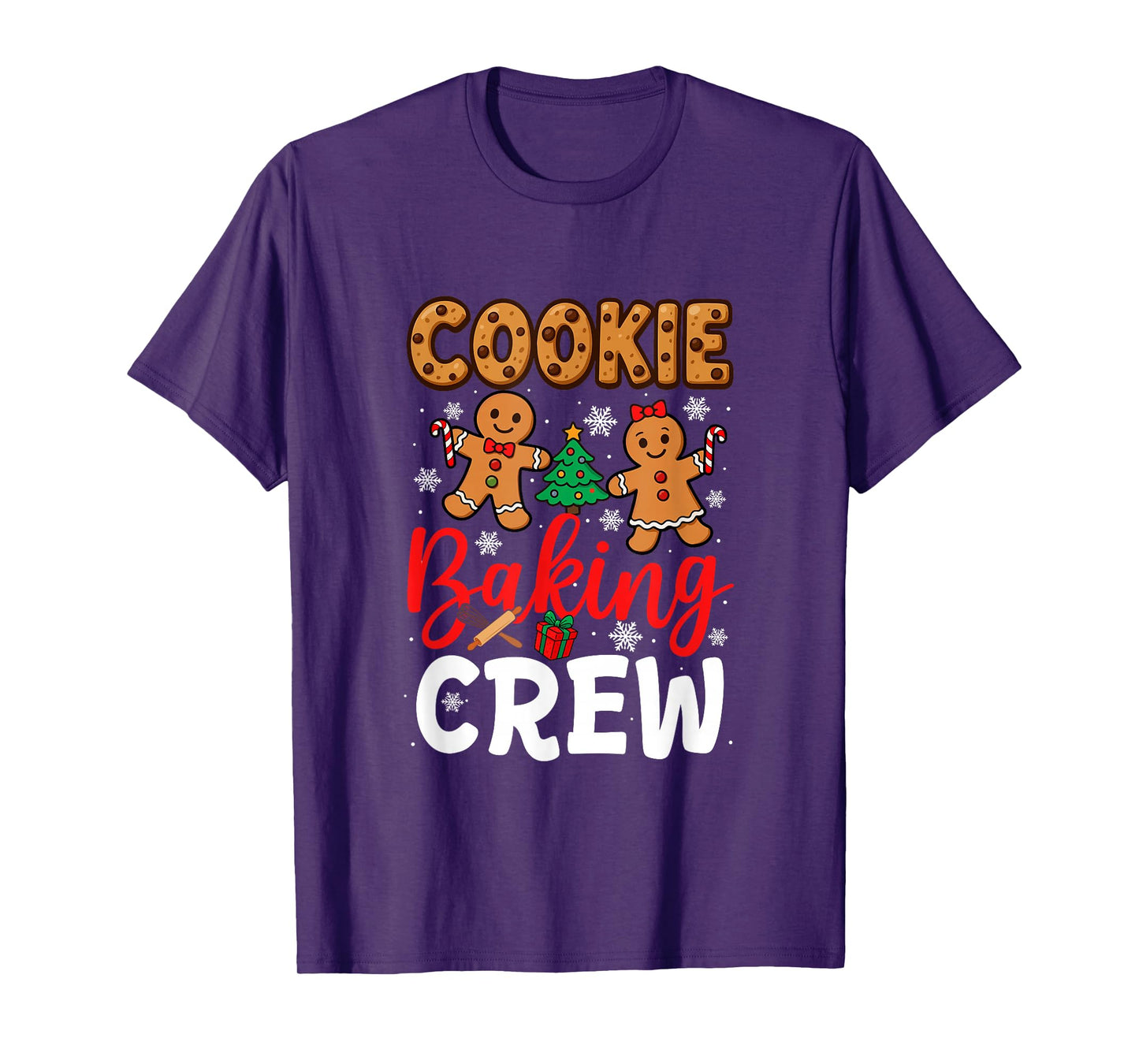 Cookie Baking Crew Christmas Couple Gingerbreads Baker T-Shirt