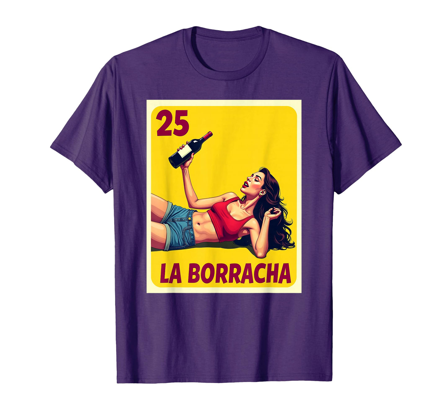 La Borracha Card Mexican Lottery Card T-Shirt