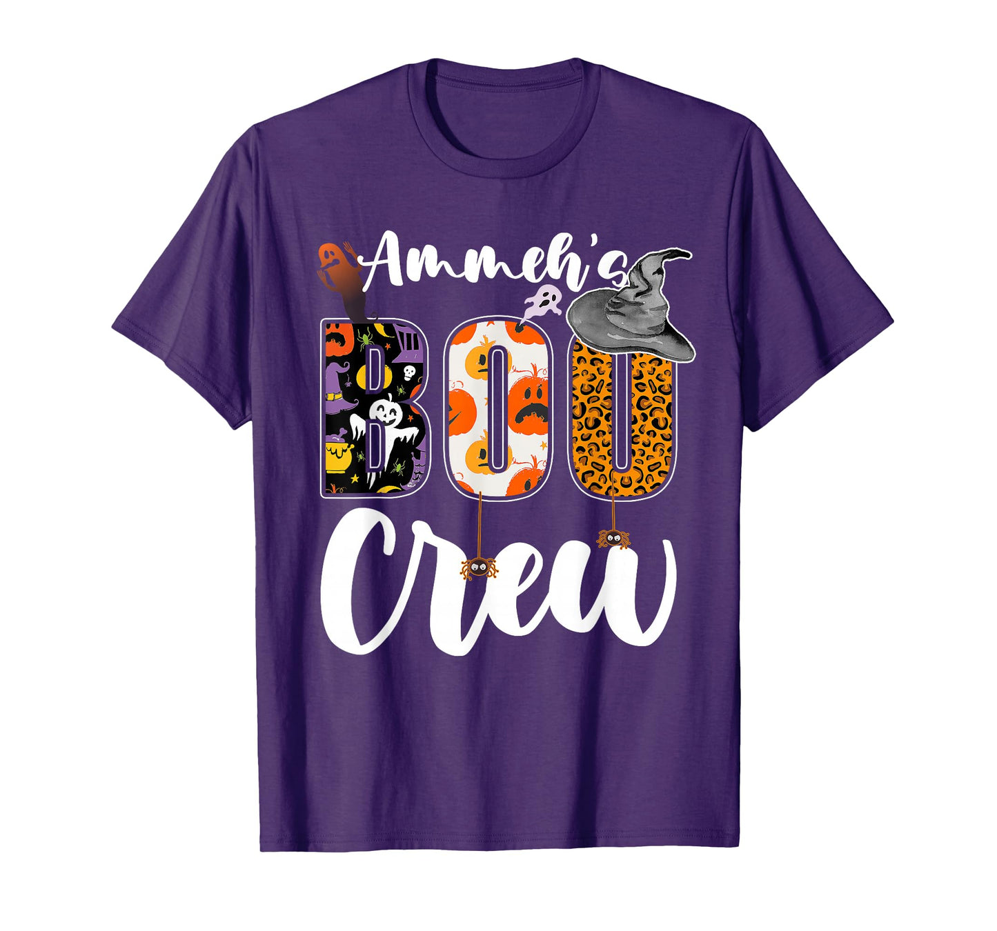 Ammeh's Boo Crew Halloween Aunt Nephew Niece Matching T-Shirt