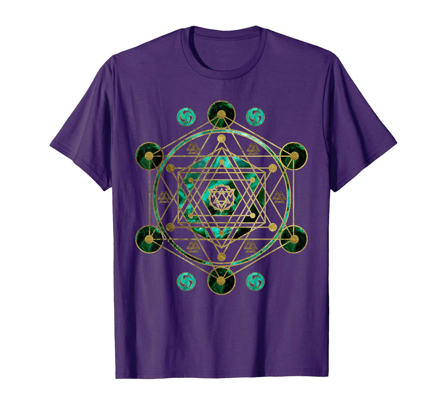 Vintage Metatron Sacred Geometry Retro Spiritual Yoga T-Shirt
