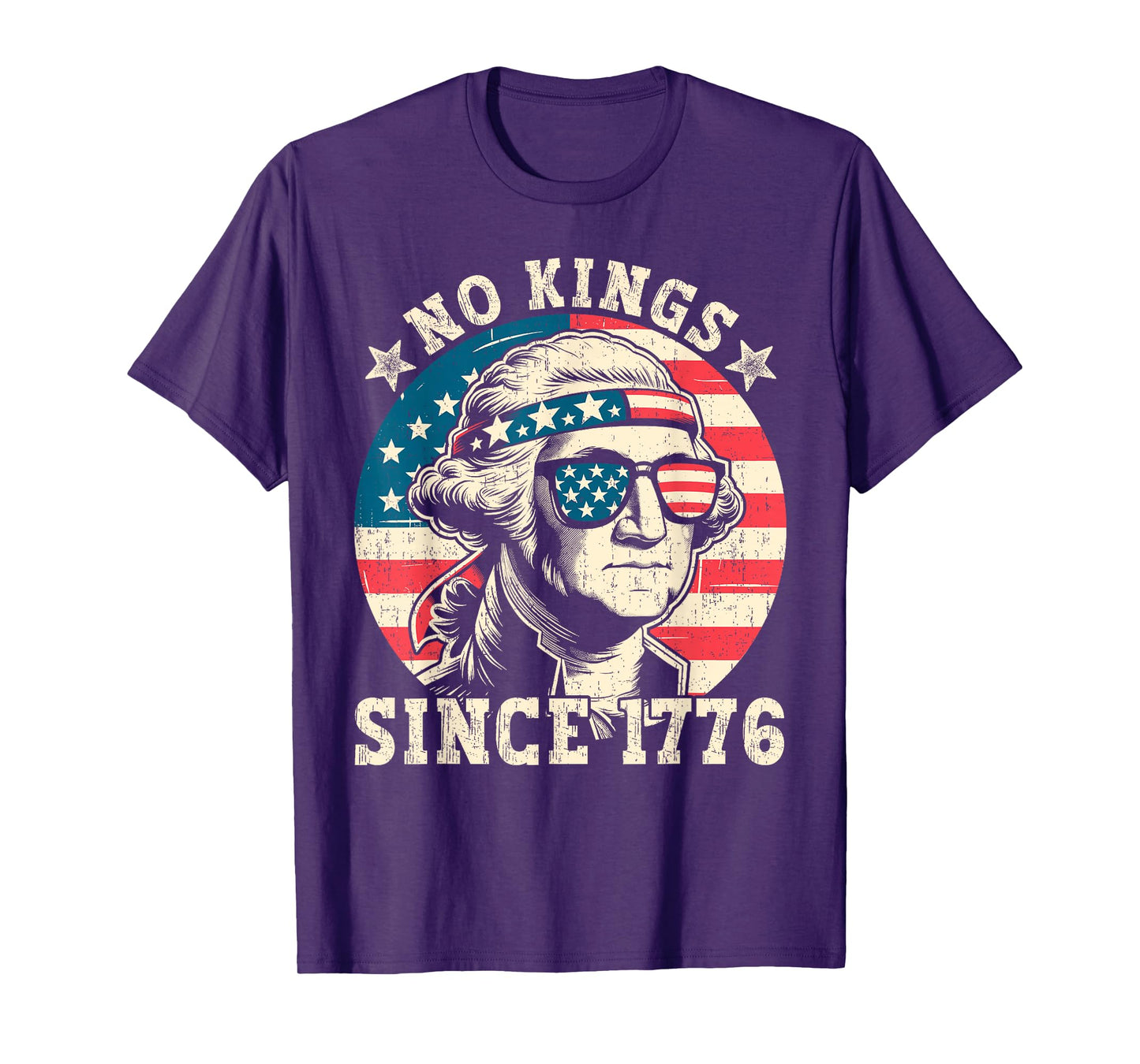 4th Of July No Kings Since 1776 American Men Women Kids T-Shirt