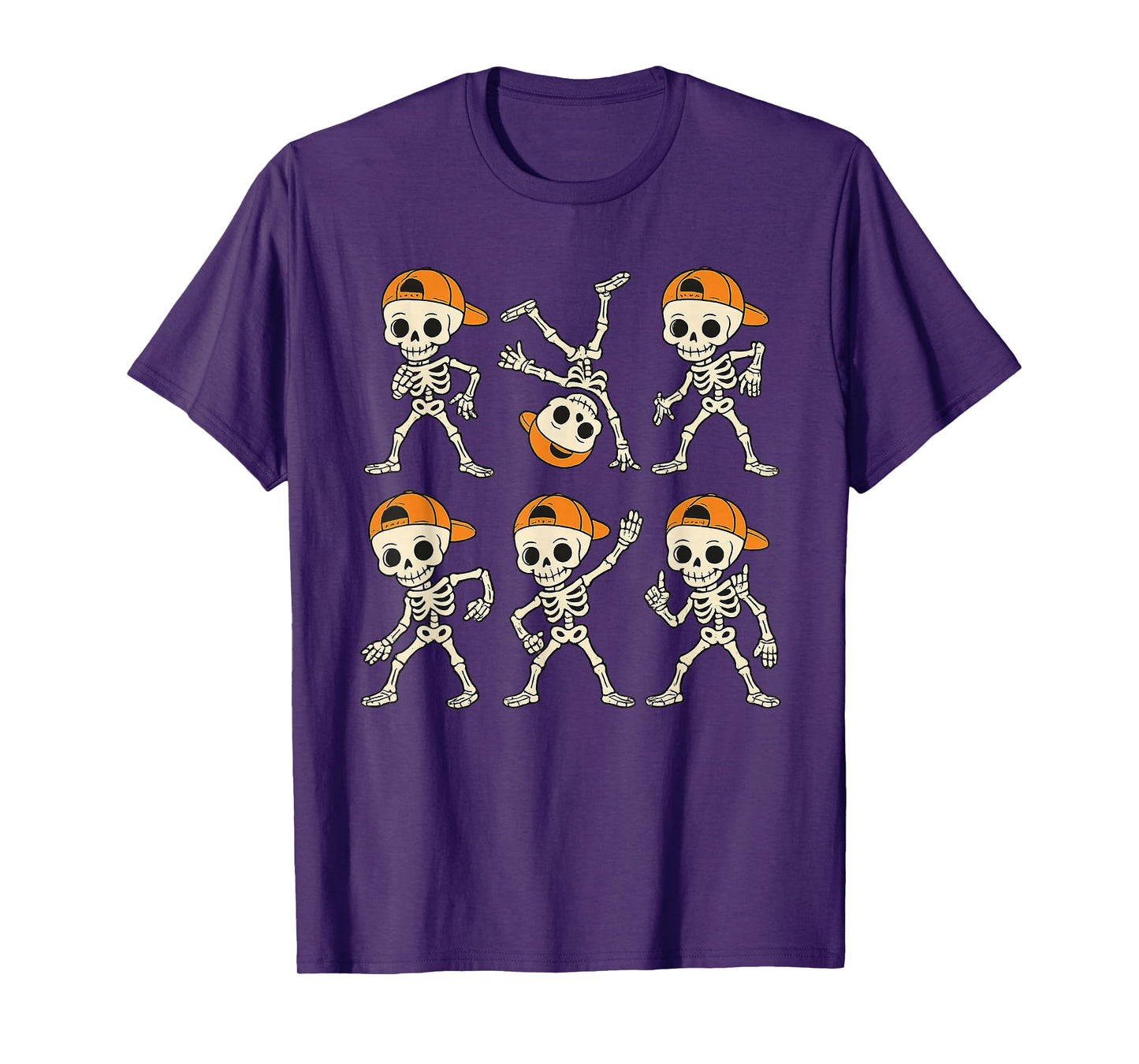 Dancing Skeleton Dance Funny Halloween for Kids Boys Girls T-Shirt