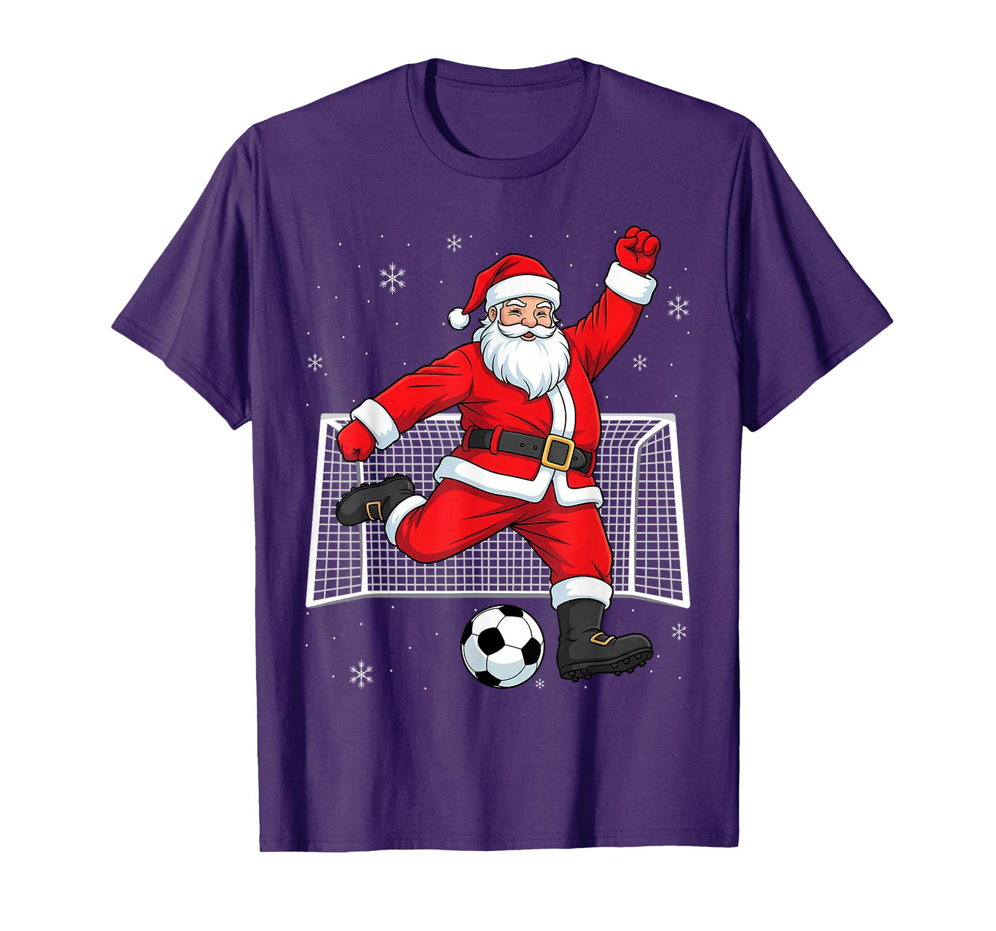 Christmas Santa Soccer Lover and Lover T-Shirt