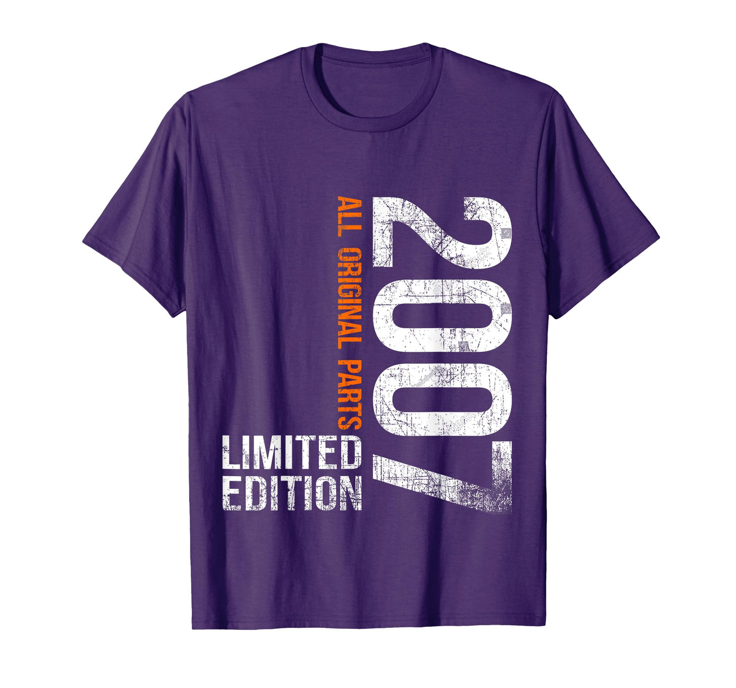 Vintage 2007 18th Birthday Gifts Boy Girl 18 Years Old T-Shirt