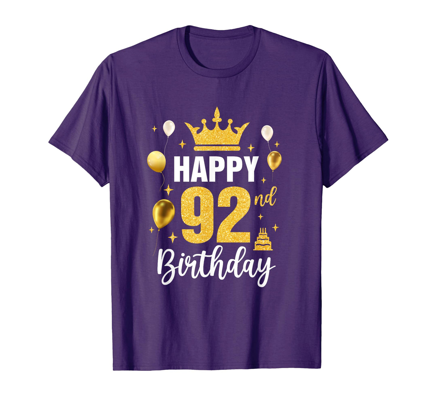 Happy 92Nd Birthday Idea For 92 Years Old Man And Woman T-Shirt