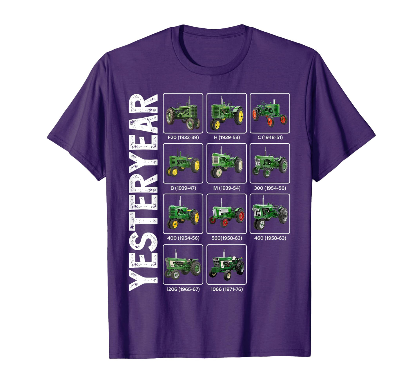 Retro Green Tractor Yesteryear Vintage T-Shirt