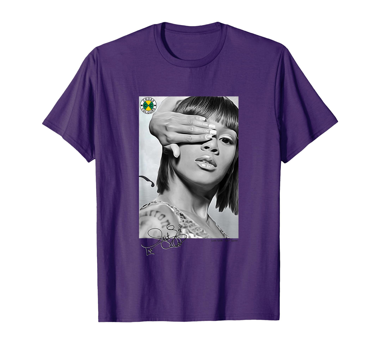 CROSS COLOURS Lisa Left Eye Lopes Legacy | 1990's Vintage Legends Unisex Adult T-Shirt