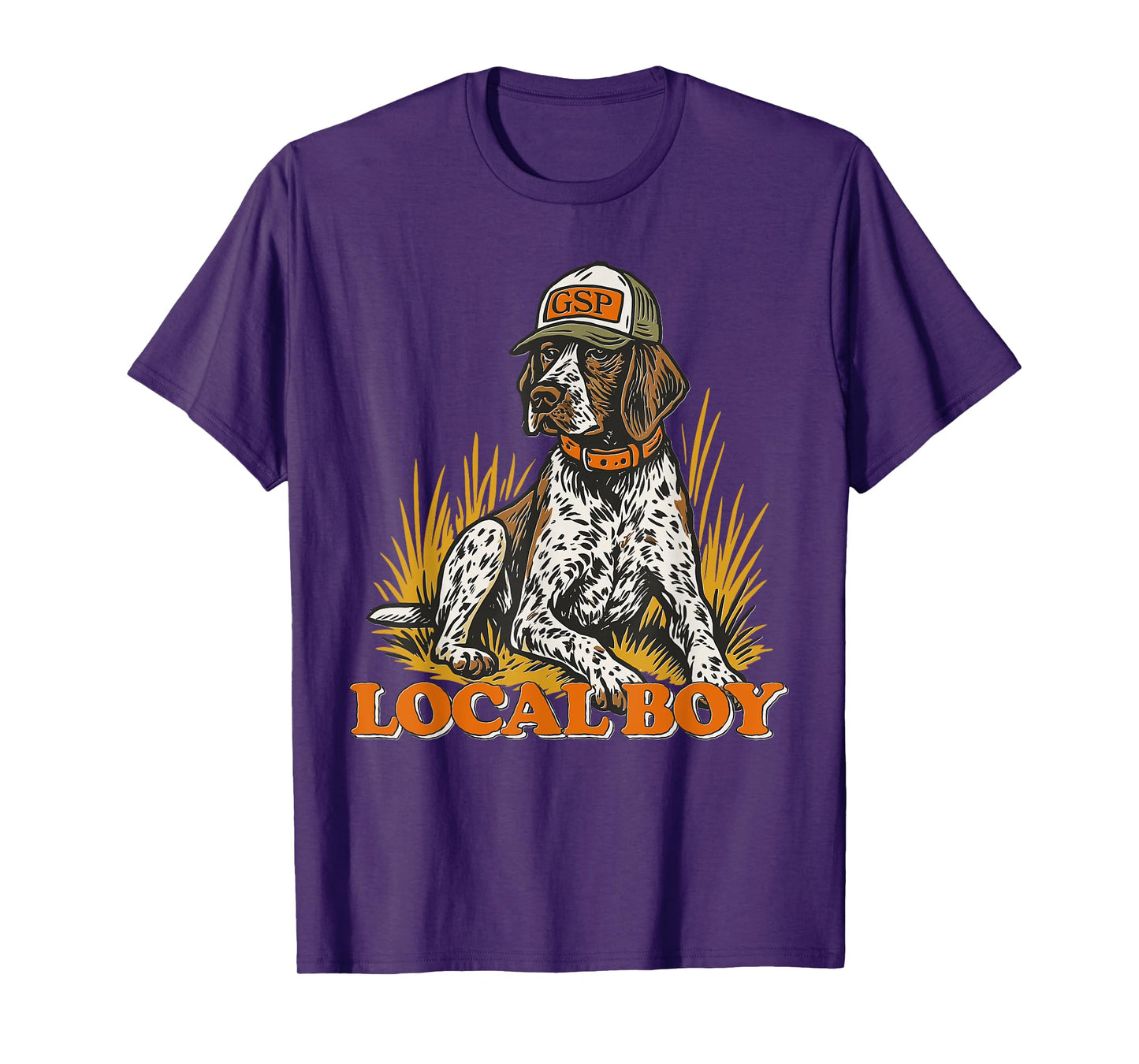Local Boy GSP German Shorthaired Pointer Hunting Dog Vintage T-Shirt